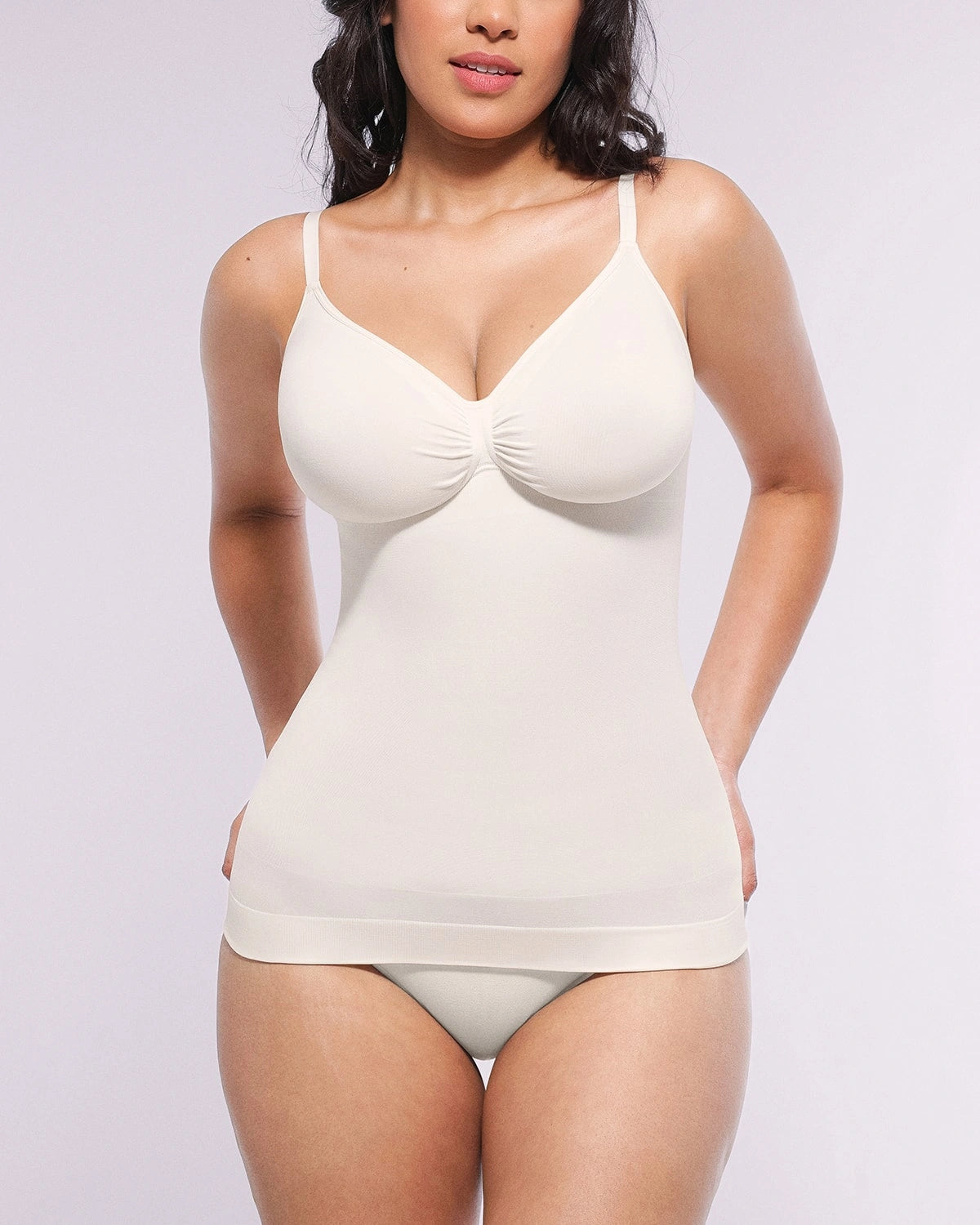 OceanHug™ Eco-Friendly Oyster Shell Relaxed Cami Top - Sustainable Women's Beachwear for Casual Outings & Summer Vacations