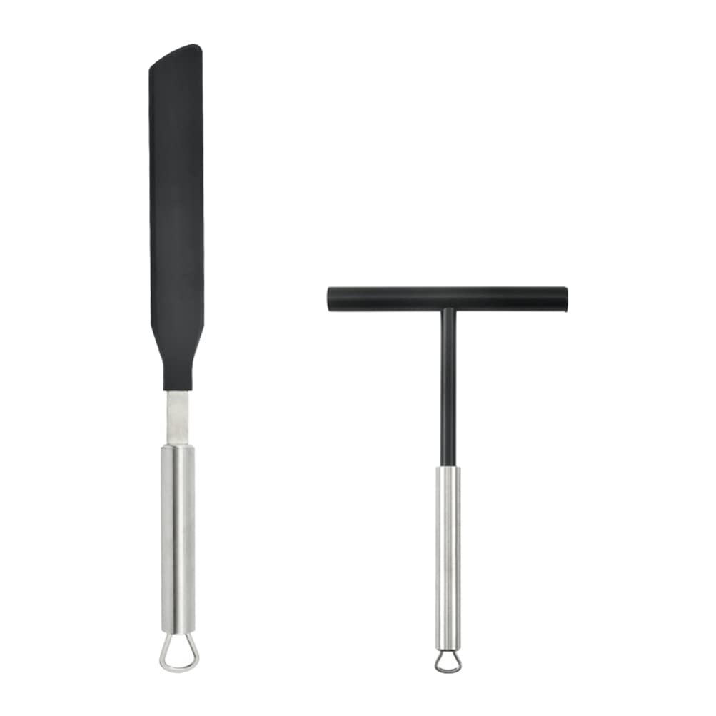 Premium Stainless Steel Cream Spatula Set - 3-Piece Baking Scraper for Cake Decorating, Buttercream Spreading & Kitchen Cooking | Essential Baking Tools for Pastry Chefs & Home Bakers | Perfect for Cupcakes, Cookies & Pancakes