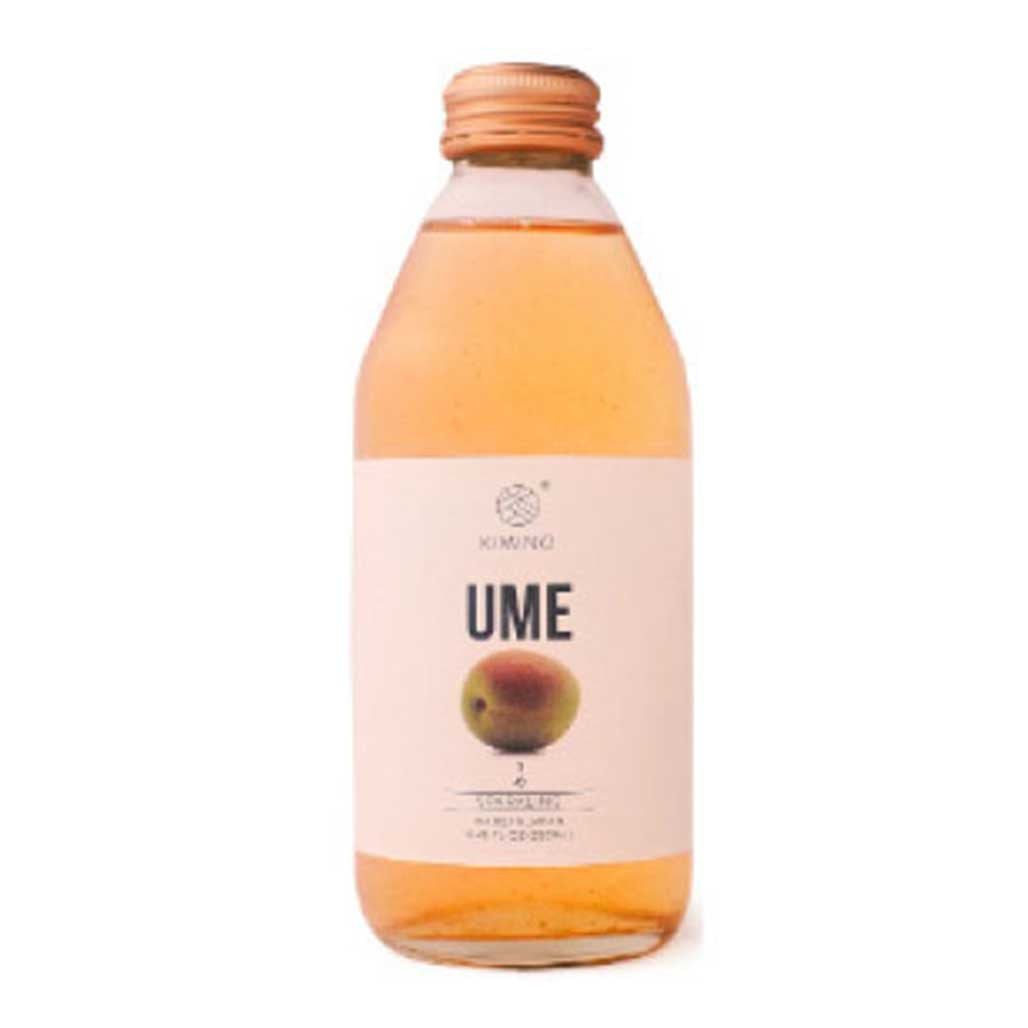 Premium Kimino Sparkling Ume Plum Juice - 24 Pack of 8.45 fl oz (250ml) Bottles | Authentic Japanese Plum Drink | Perfect for Parties, Gifts & Refreshing Beverages