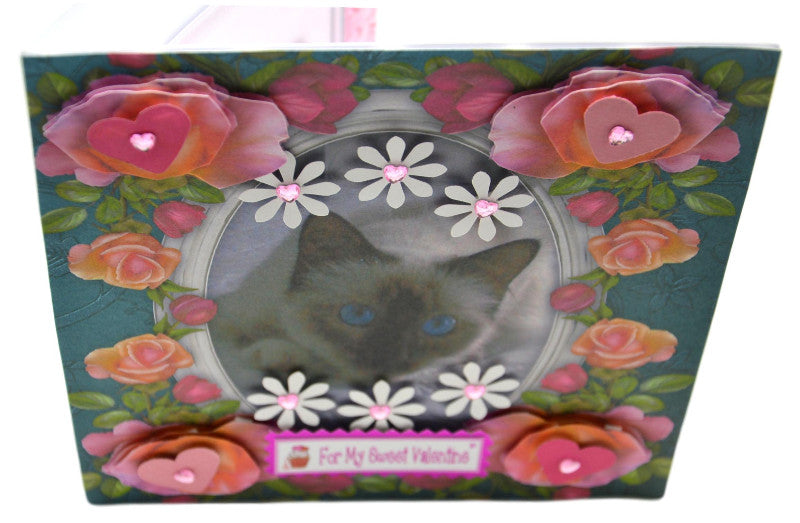 Handmade Valentine's Day Greeting Card with Birman Cat Design - Perfect for Romantic Gifts, Anniversaries & Special Occasions