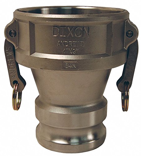 Stainless Steel Reducing Coupler Adapter - Dixon Valve & Coupling DA Type, Female x Male Connection for Industrial Piping, Hydraulic Systems & Water Supply Lines
