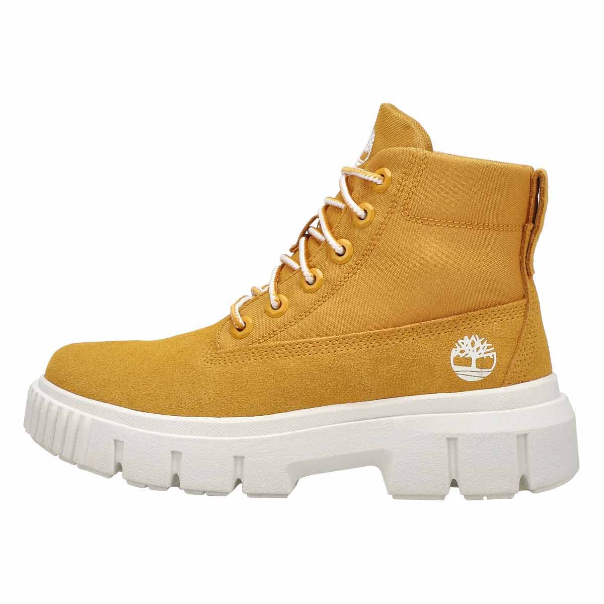 Timberland Women's Greyfield Waterproof Leather Boots - Comfortable Ankle Booties for Hiking, Walking & Outdoor Adventures