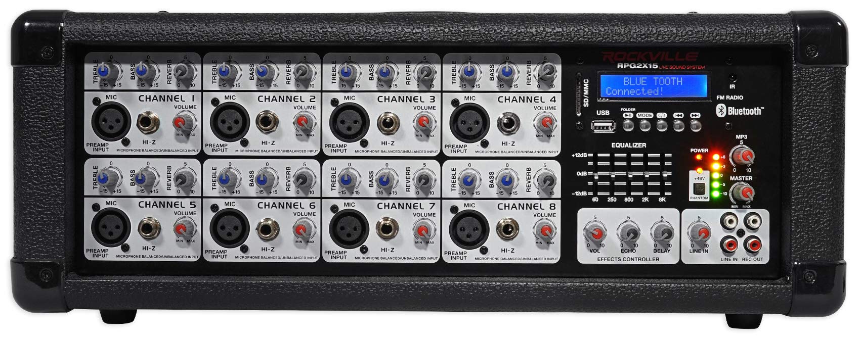 Professional DJ Package with 15 Speakers, Bluetooth Mixer, Microphones, Totem Stands, Facade & Lights - Perfect for Weddings, Parties & Live Events
