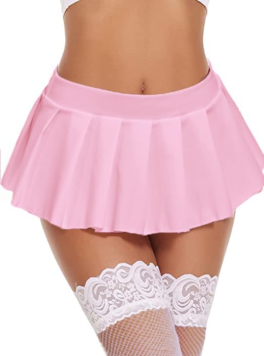 **Avidlove Women's Pleated Mini Skirt - Sexy Lingerie Skirt with Stockings | Perfect for Date Night, Club Outfits & Cosplay**