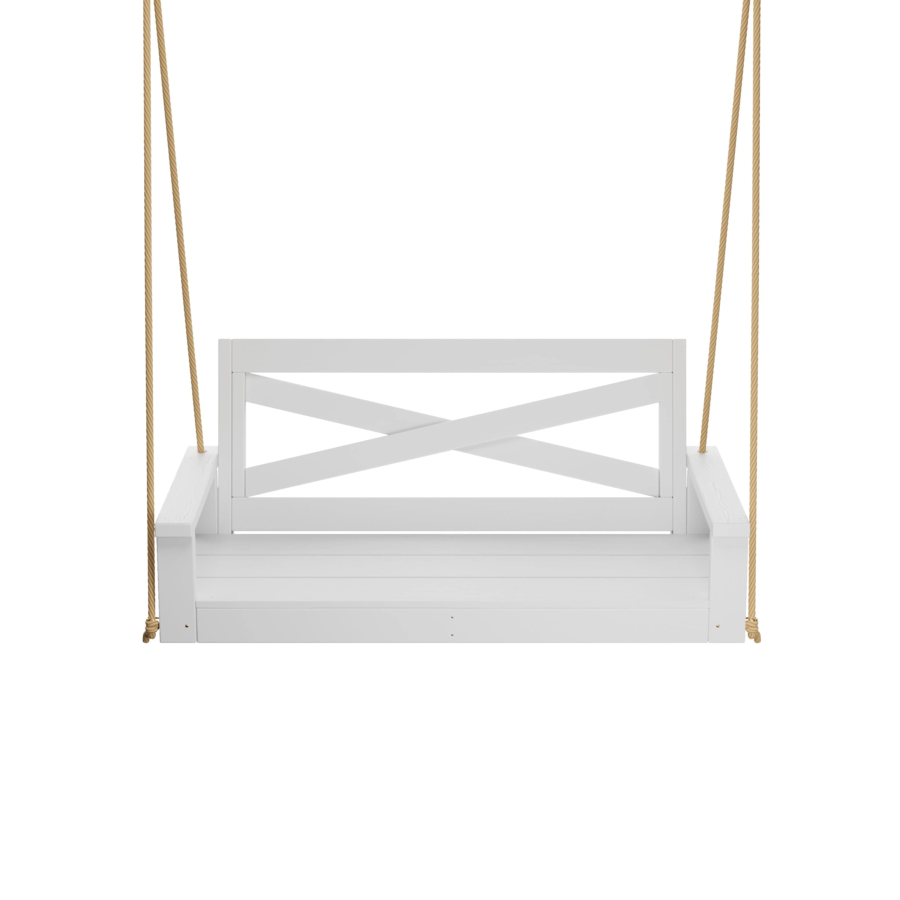 Amish Heavy Duty 700 Lb Capacity Porch Swing - Outdoor Wooden Bench for Patio, Garden & Backyard Relaxation