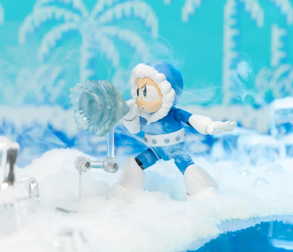 Jada Toys Mega Man Ice Man 6-Inch 1/12 Scale Action Figure - Collectible Toy for Display, Gaming & Cosplay Scenes