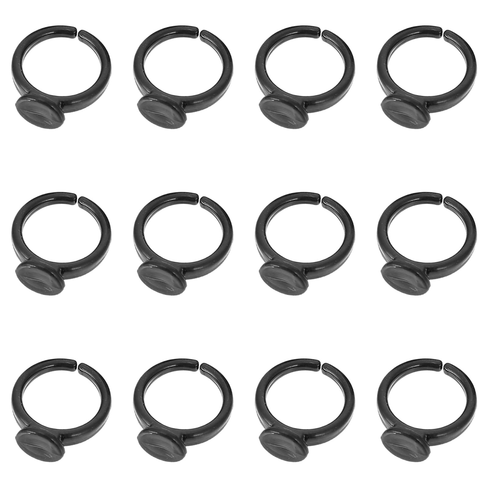 VICASKY 100pcs Ring Bases for Jewelry Making - DIY Ring Trays for Kids Crafting