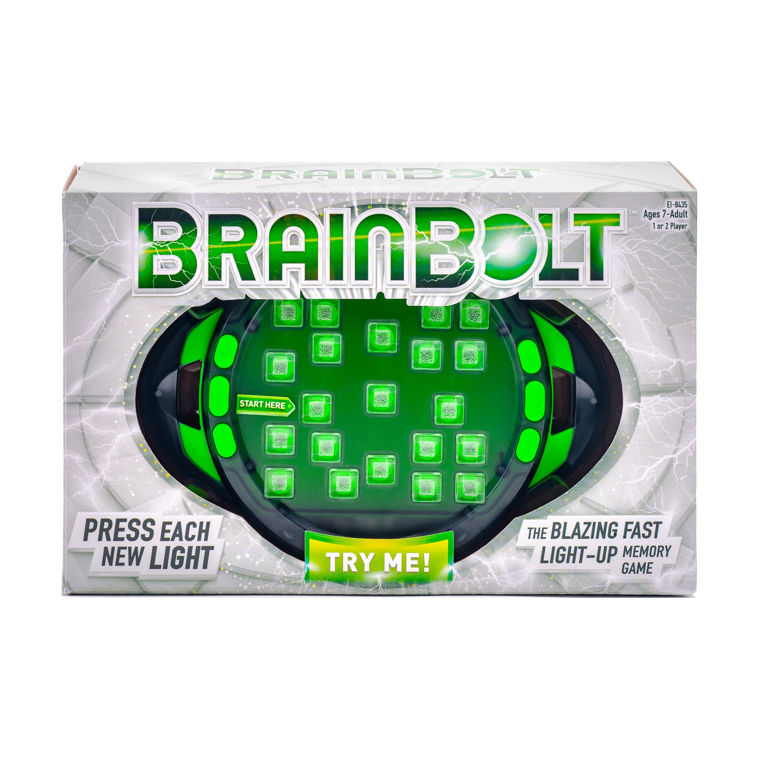 BrainBolt Light Up Memory Challenge Game - Electronic Brain Training Toy for Kids & Adults - Perfect for Family Game Night & Cognitive Development