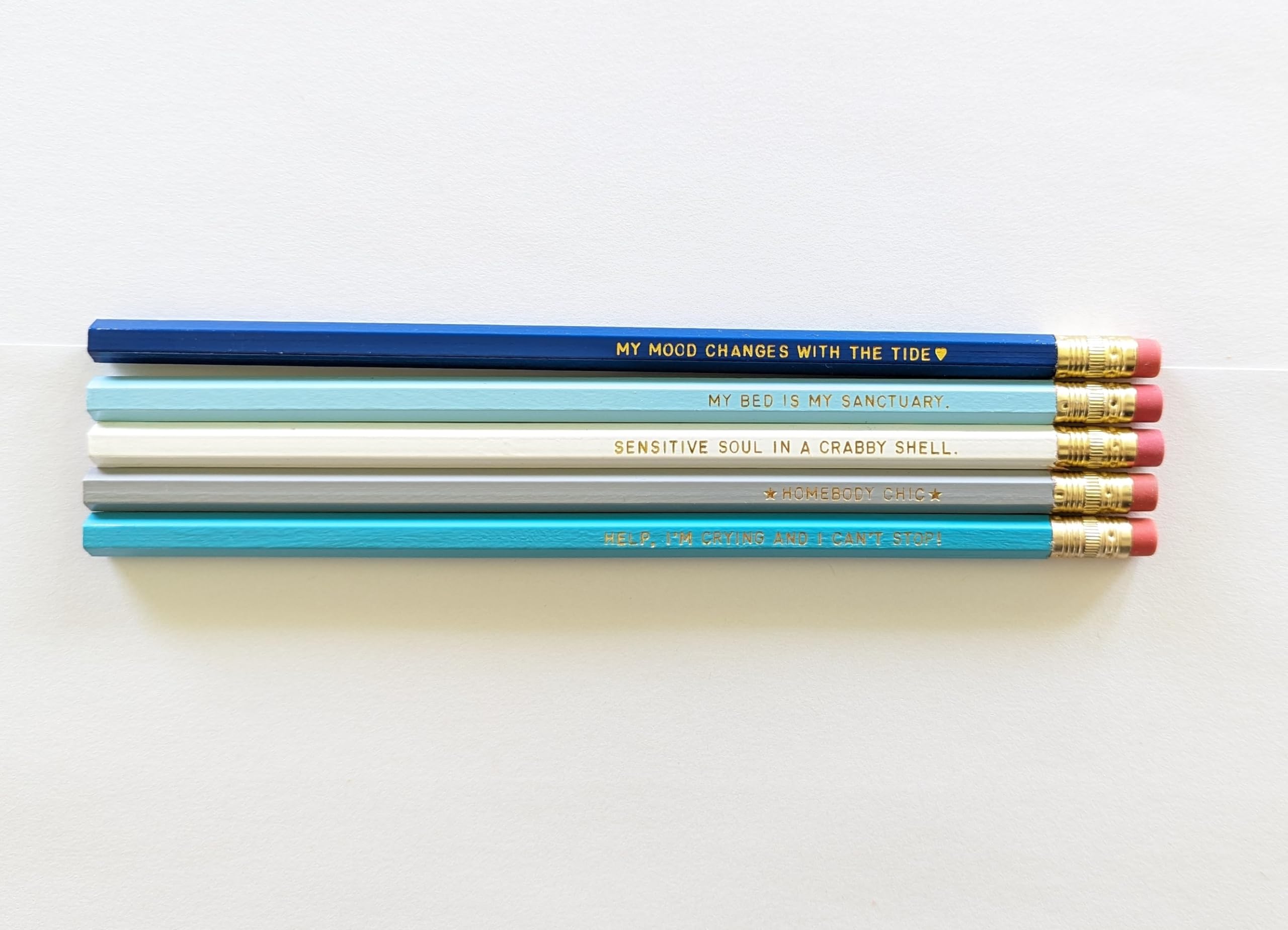 Cancer Zodiac Sign Pencil Set - Funny Astrology Birthday Gift for Women (June 20-July 22) - Perfect for Office, School & Cancer-Themed Parties