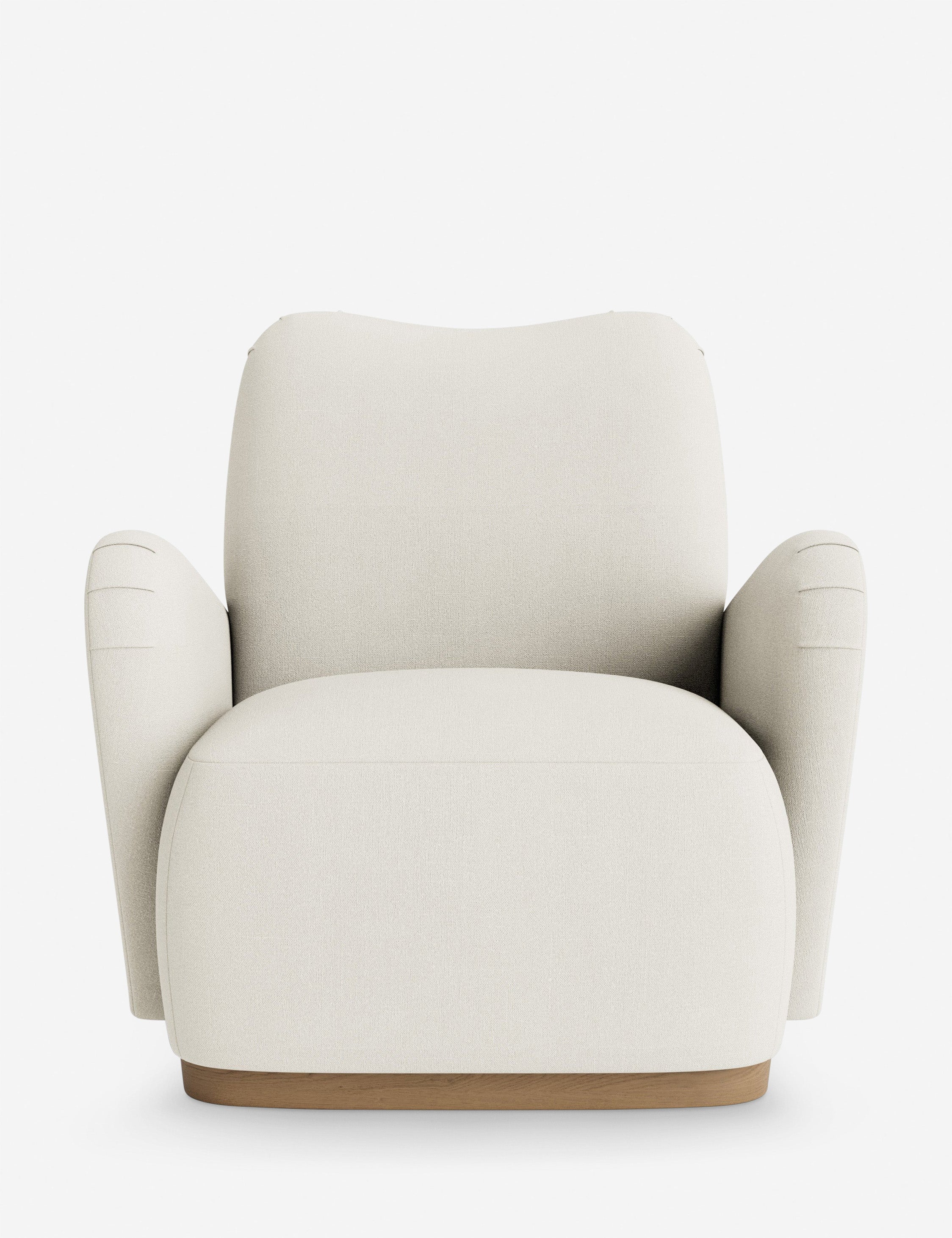 DISC Interiors Bei Accent Chair - Mid Century Modern Lounge Chair with Wooden Legs for Living Room, Bedroom & Office Decor | Stylish Comfortable Seating for Home & Workspace