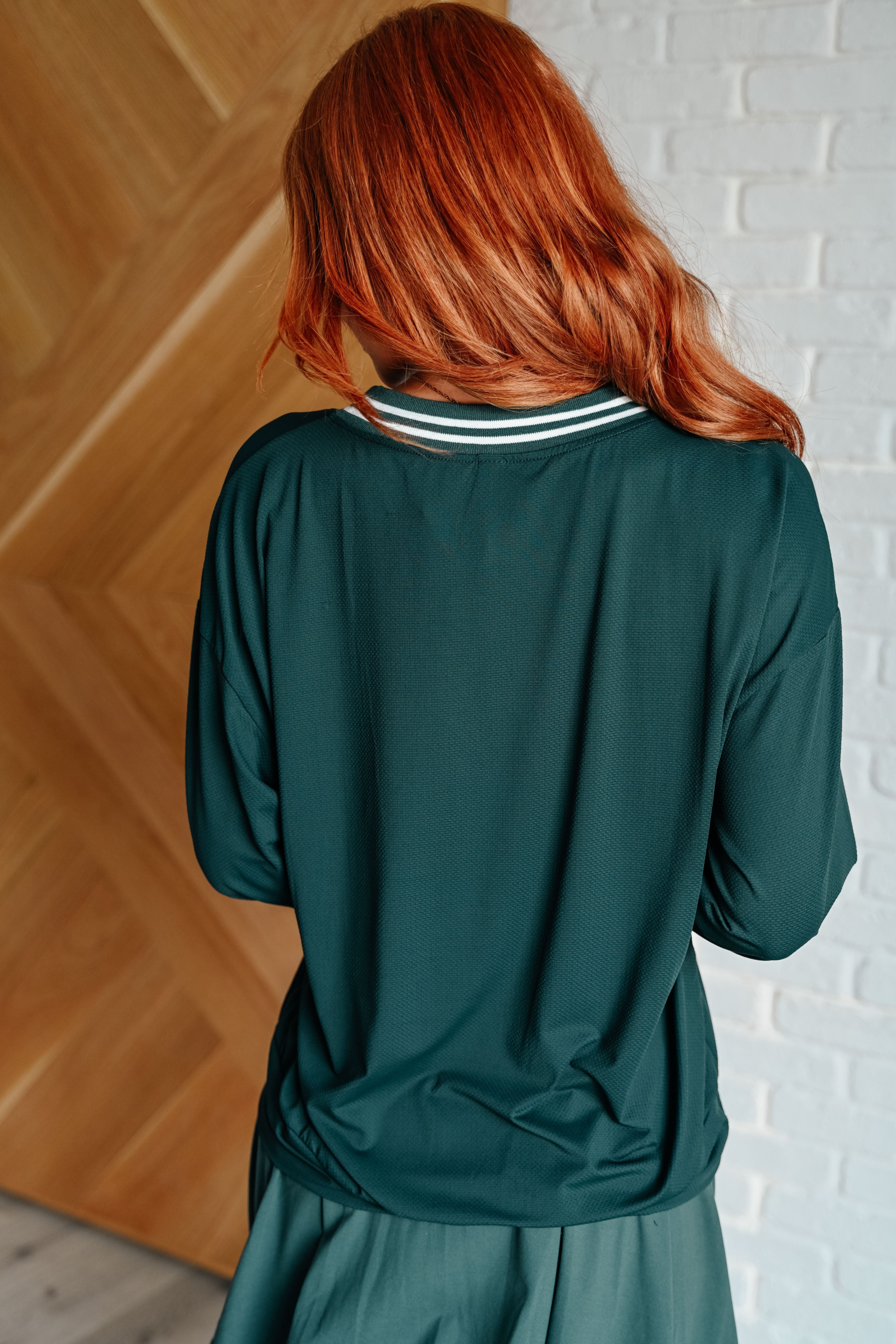 All Out Comfort V Neck Pullover Sweater for Women - Soft Casual Knit Top in Midnight Green | Perfect for Work, Weekend & Layering