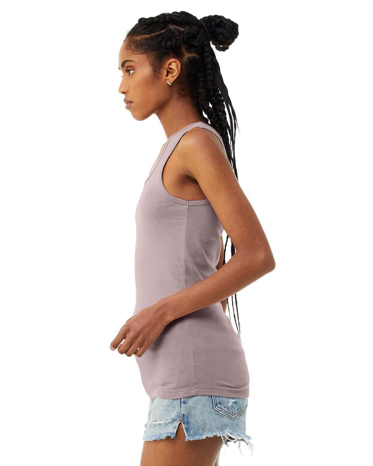 Bella + Canvas 1081 Women's Micro Ribbed Tank Top - Soft Stretchy Slim Fit Camisole for Yoga, Gym & Everyday Wear