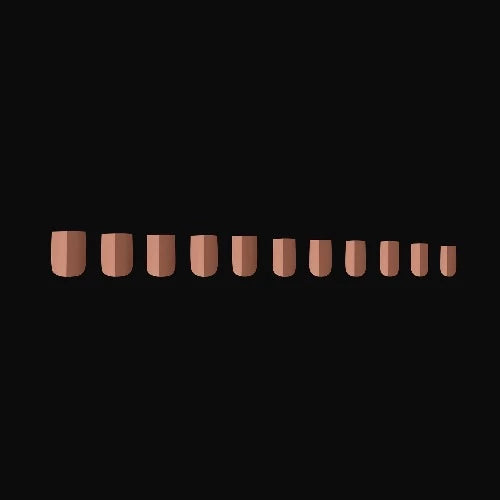 Apres Gel X Neutrals Imani Natural Nail Tips 150pc - Extra Short Square Shape for Soft & Natural Look | Perfect for DIY Manicures, Salon Use, and Special Occasions