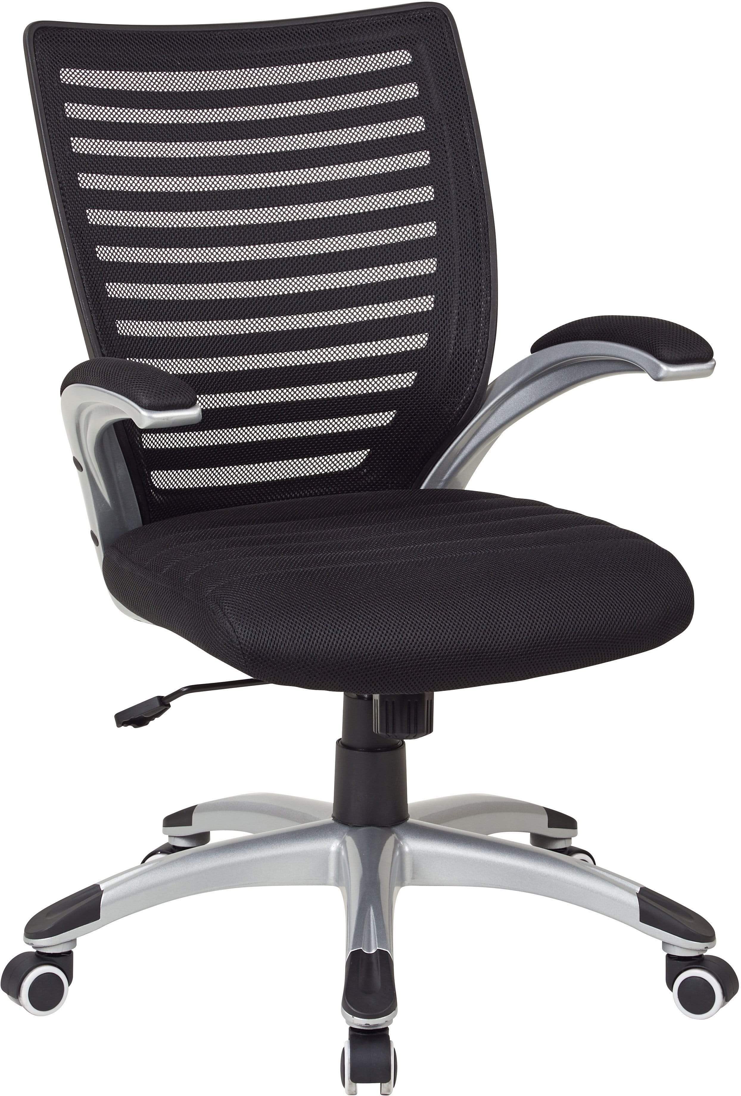 Ergonomic Mesh Office Chair with Adjustable Lumbar Support - Work Smart™ Managers Chair [EMH69096] - Perfect for Home Office, Conference Rooms & Executive Workspaces