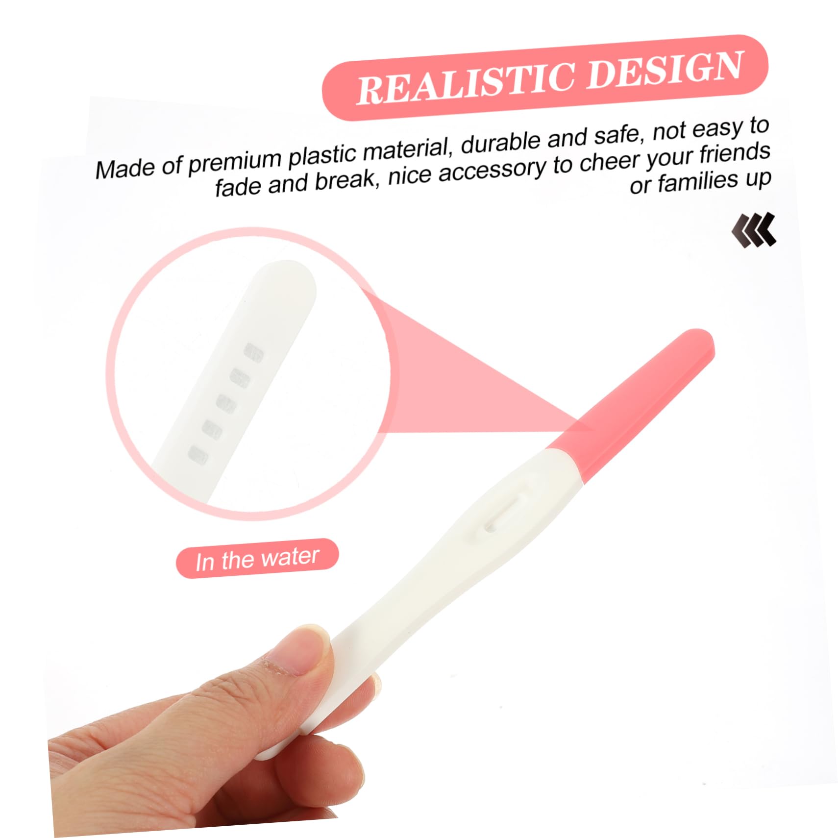 Toyvian 3-Piece Random Funny Prank Props - Pregnancy Test Gag Toys for Adults - Perfect for Pranks, Parties, and Social Media Challenges