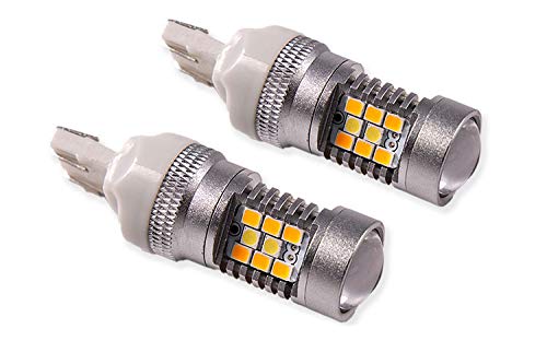 Diodes Dynamics 7443 LED Bulb HP24 - Cool White Switchback Single LED Light Bulb for Cars, Trucks, and Motorcycles - Perfect for Turn Signals, Brake Lights, and Tail Lights