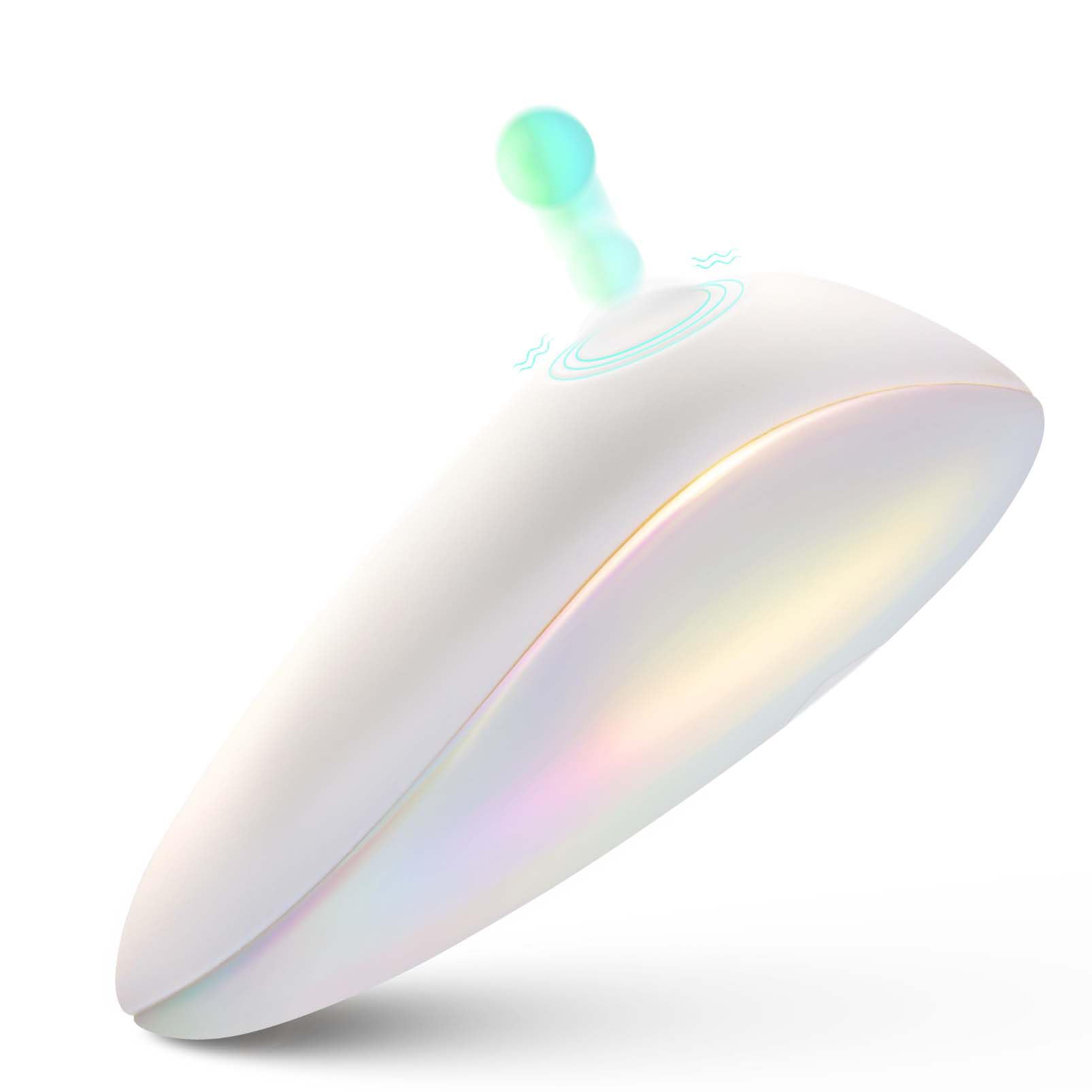9-Speed Clitoral & Nipple Vibrator for Women - Rechargeable G-Spot Stimulator with Flapping & Tapping Modes - Adult Sex Toy for Solo & Couple Play - Perfect for Sensual Massage & Intimate Pleasure (White)