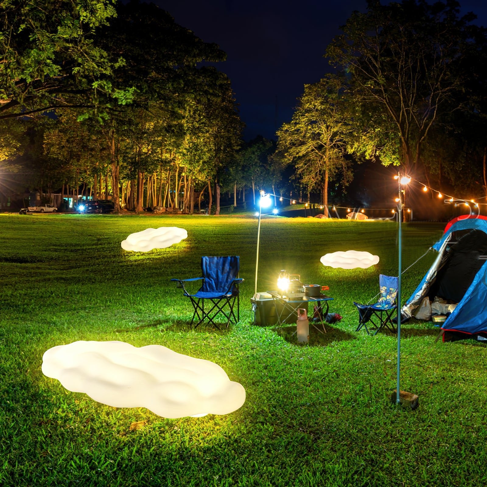 Solar Powered Outdoor LED Floor Light - Waterproof Garden & Patio Lighting for Backyard, Pathway, Deck - Weatherproof & Energy Efficient Landscape Lighting