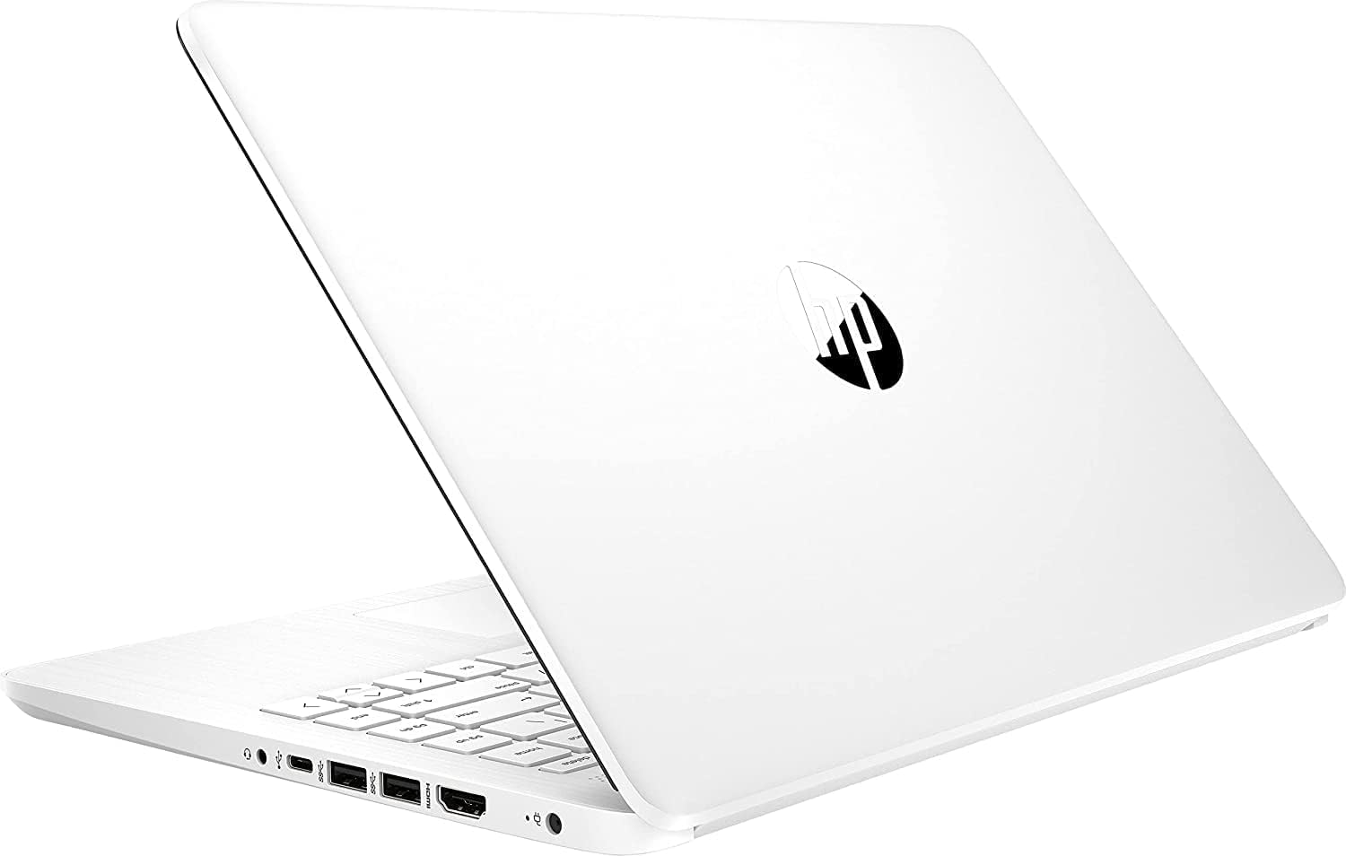 HP 14 Inch HD Laptop - Intel Celeron N4120, 4GB DDR4 RAM, 64GB eMMC, UHD Graphics 600 - Snow White (Renewed) | Perfect for Remote Work, Online Classes & Home Office