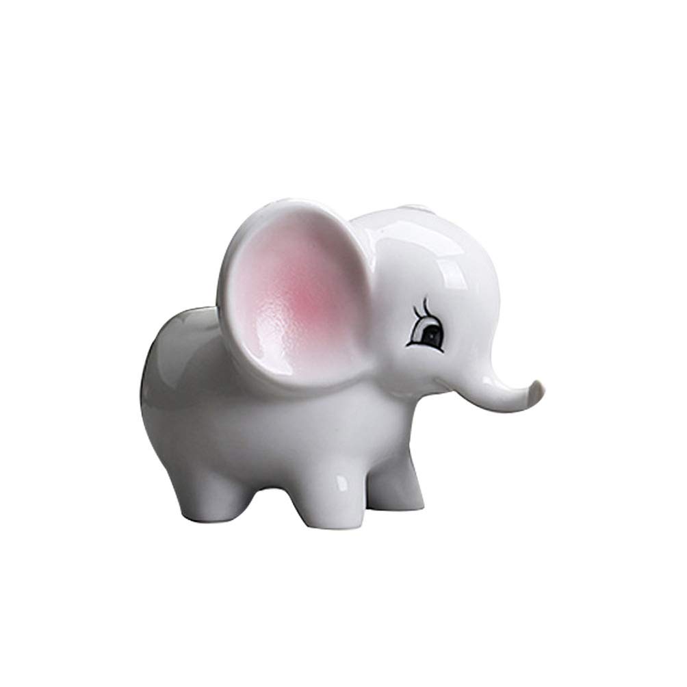 STOBOK Colorful Elephant Ceramic Flower Pot - Succulent & Cactus Planter for Home, Office, Hotel Decor - Large Handmade Decorative Planter for Indoor Plants, Perfect for Windowsill, Desk, and Gift Giving