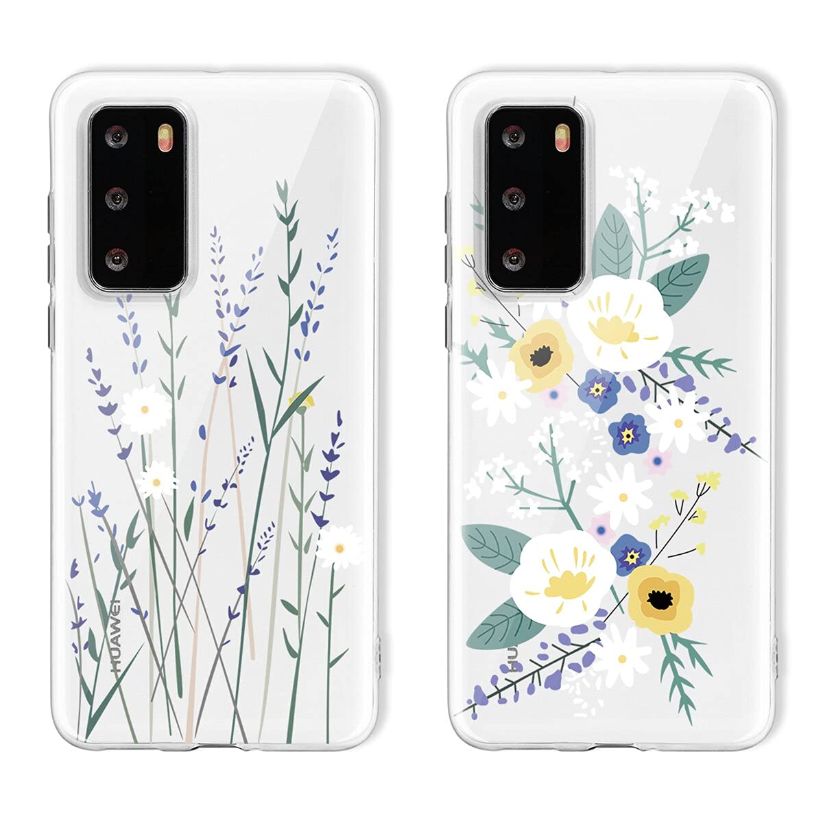 2 Pack Huawei Mate 20 Pro Case - Slim Soft TPU Cover with Anti-Scratch & Shockproof Protection for 6.39 Inch Screen | Crystal Clear Silicone Bumper | Perfect for Daily Use, Travel & Outdoor Activities
