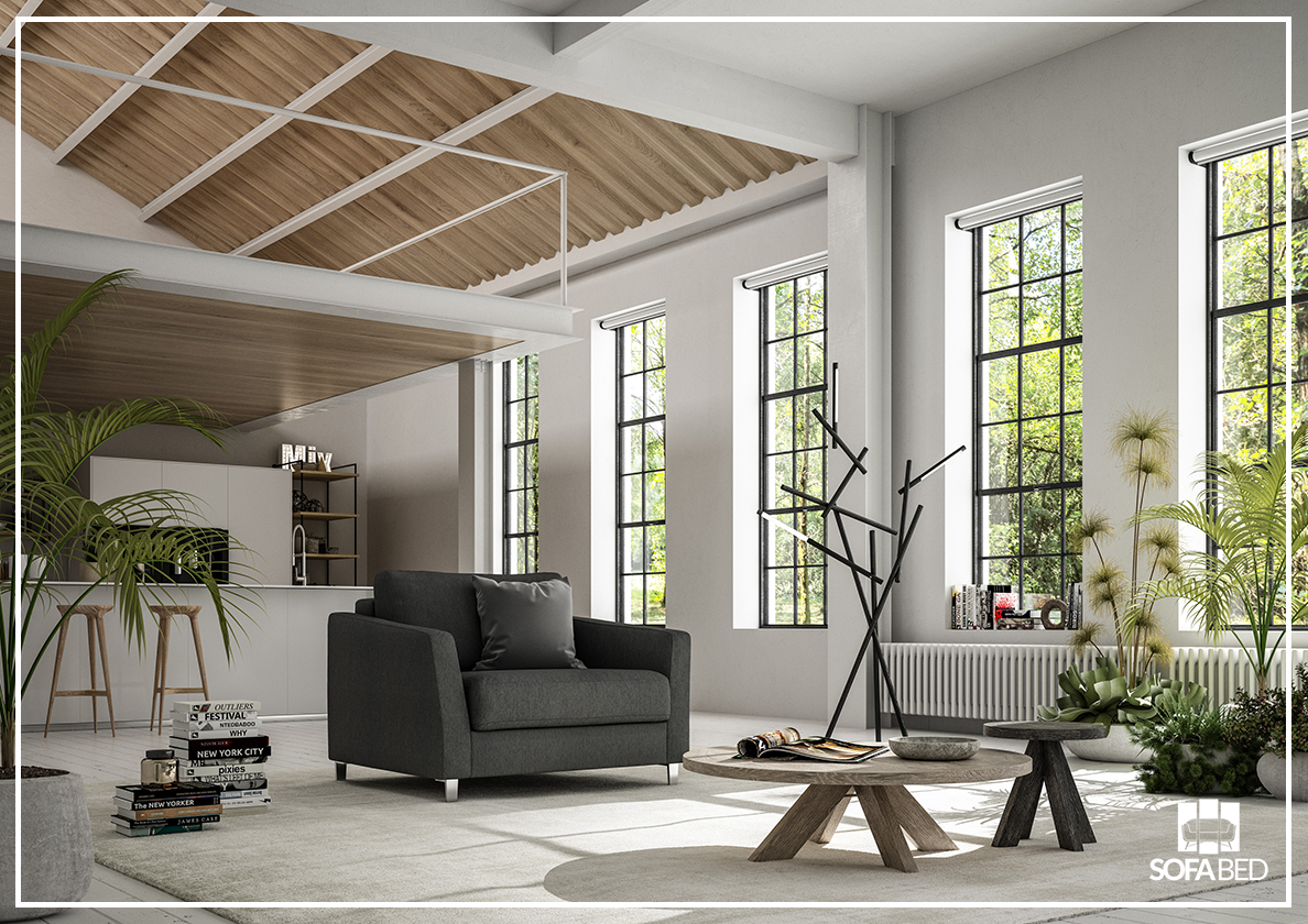 Custom Luonto Monika Fabric Sleeper Sofa - Handmade to Order - Convertible Sofa Bed for Small Spaces & Guest Rooms - Perfect for Apartments, Dorms & Home Offices