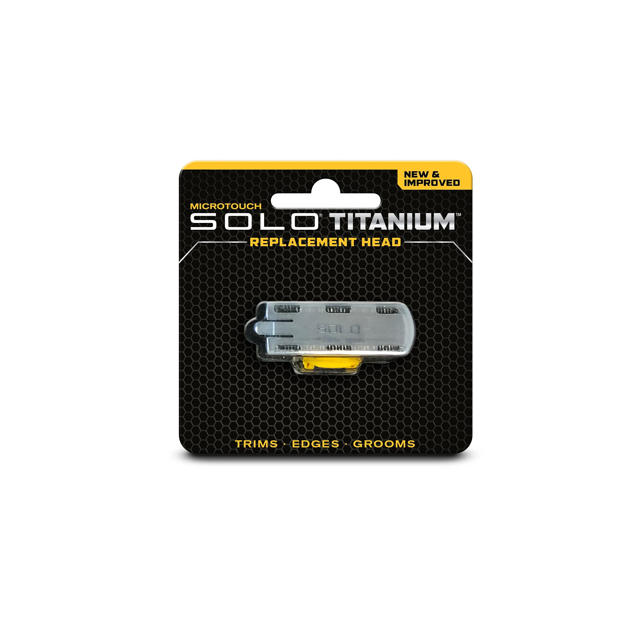 Micro Touch Titanium Solo Replacement Blades - Ultra Sharp Razor Blades for Men's Grooming, Shaving & Personal Care - Perfect for Travel, Home & Gym Use