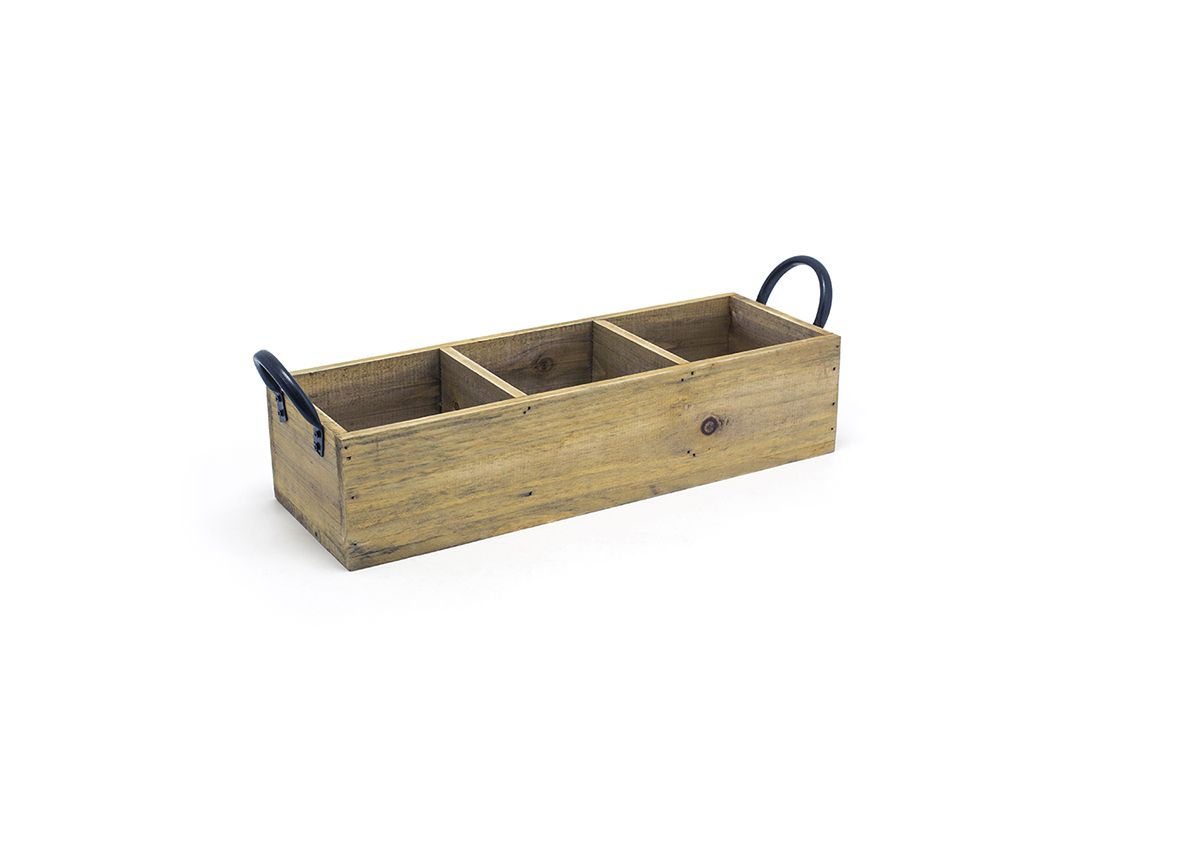 Rustic Wood Napkin Holder - Natural Wooden Tableware for Kitchen & Dining - 13.75 x 4.75 Inches (Set of 4) - Perfect for Farmhouse, Rustic, and Modern Home Decor