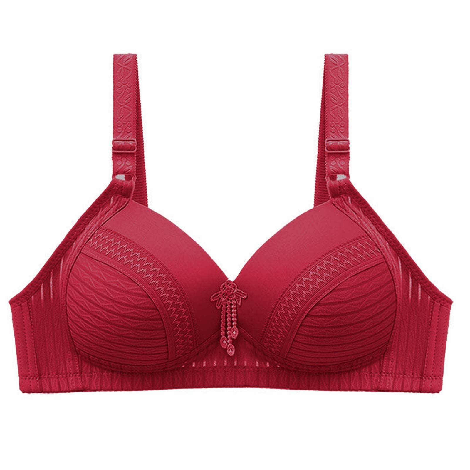 Sexy Lingerie for Women - Solid Color Hollow Out Bra with Bowknot Detail - No Underwire Comfortable Underwear for Romantic Nights & Special Occasions