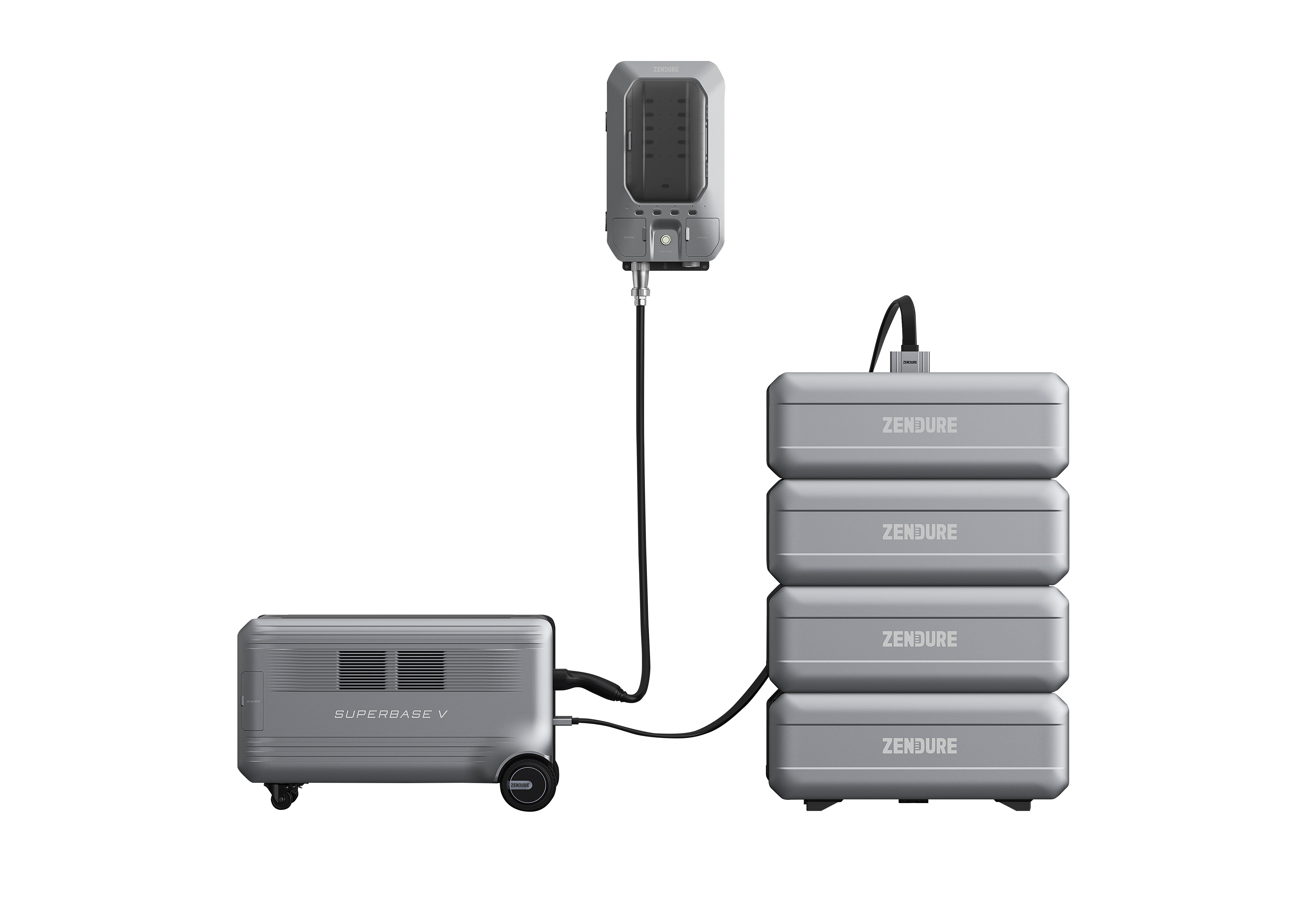 Zendure SuperBase V4600 Portable Power Station | 4.6kWh Capacity, 120V/240V Dual Voltage Output | Perfect for Camping, RV Trips & Emergency Backup Power