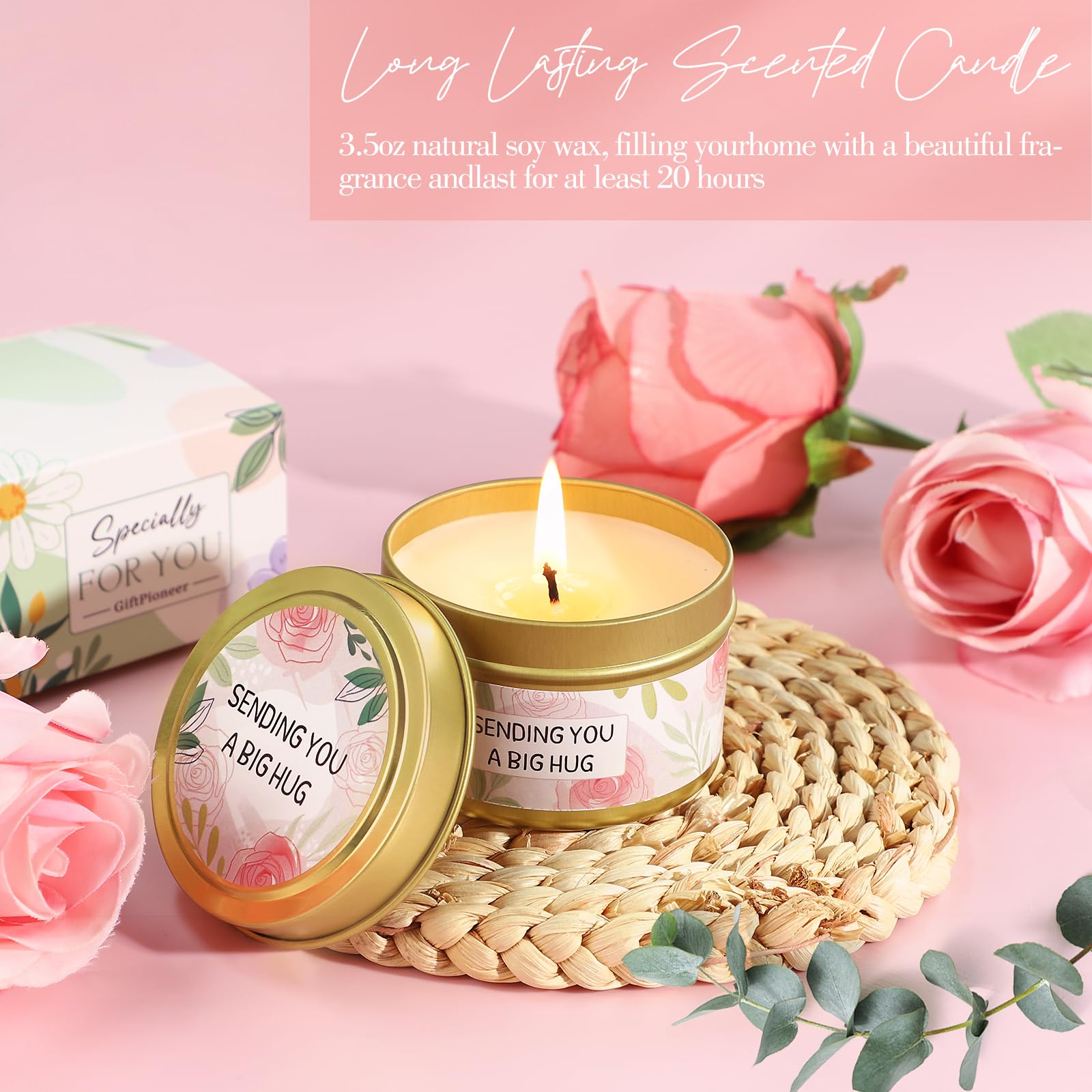 Relaxing Spa Gift Basket for Women - Self Care Gift Set with Flannel Blanket, Luxury Birthday Present Box | Unique Get Well Soon Care Package - Perfect for Mother's Day, Anniversary & Stress Relief Gifts