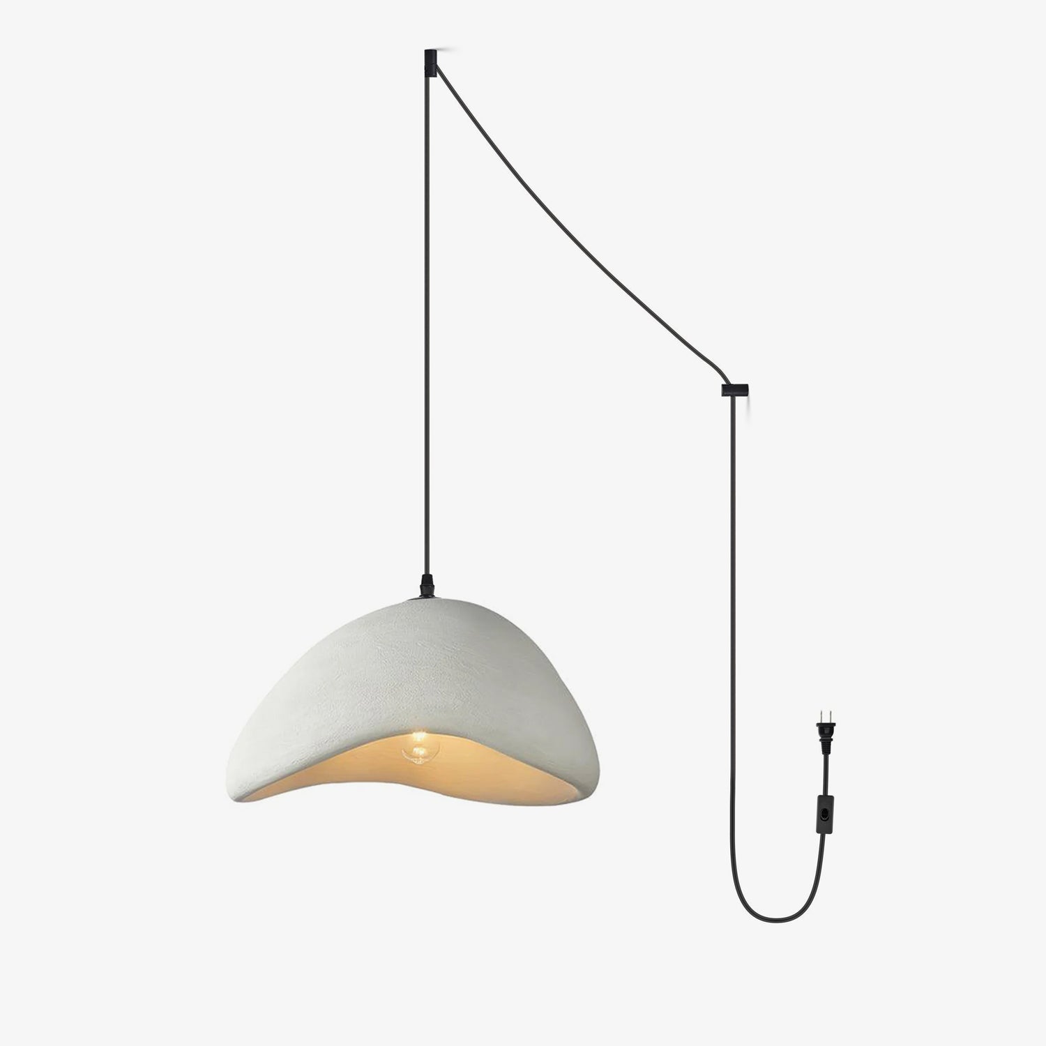 Khmara Halia Swag Light - Stylish LED Ceiling Light Fixture for Bedroom, Living Room & Dining Room | Modern Pendant Lighting for Home Decor