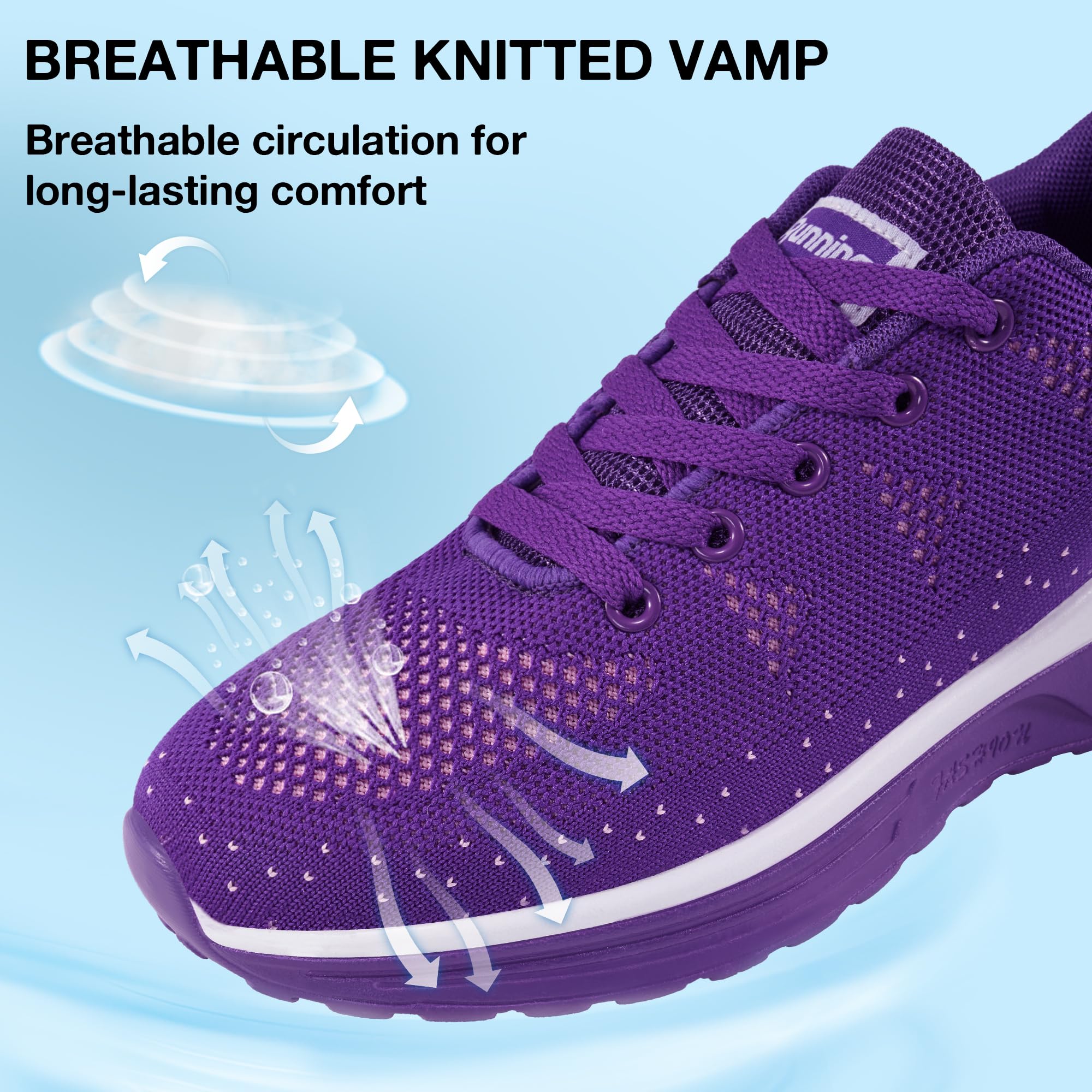 Alicegana Women's Athletic Sneakers - Lightweight Breathable Running Shoes with Air Cushion Technology for Walking, Gym Workouts & Casual Wear | Perfect for Jogging, Tennis & Everyday Comfort