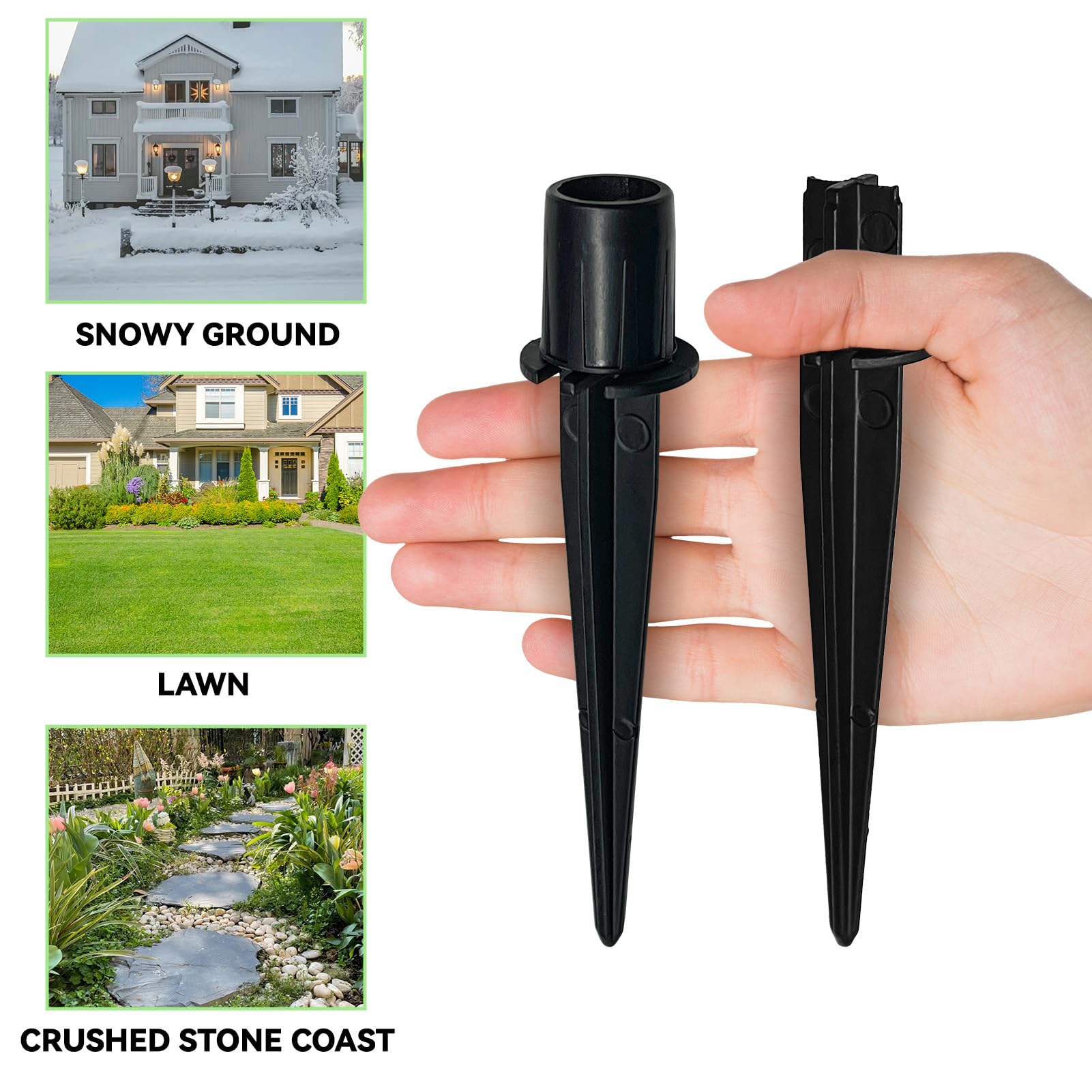 10 Pack Solar Light Replacement Stakes - 0.78
