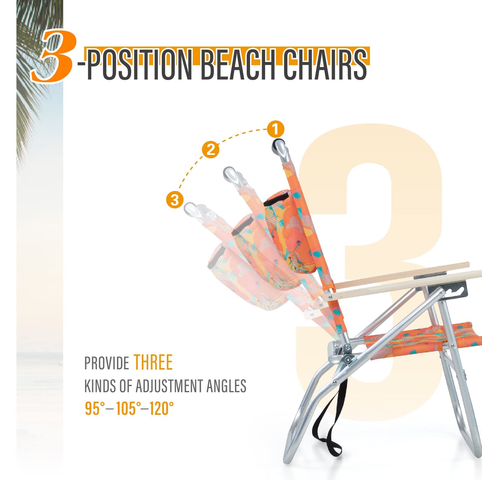 LET'S CAMP High Back Folding Lawn Chair with Insulated Cooler Bag & Shoulder Strap - 3-Position Adjustable Outdoor Camping Chair for Beach, Garden, Concert, Picnic, BBQ - Portable & Comfortable - Set of 2 Camo Chairs - Perfect for Backyard Relaxation, Tailgating, and Summer Festivals