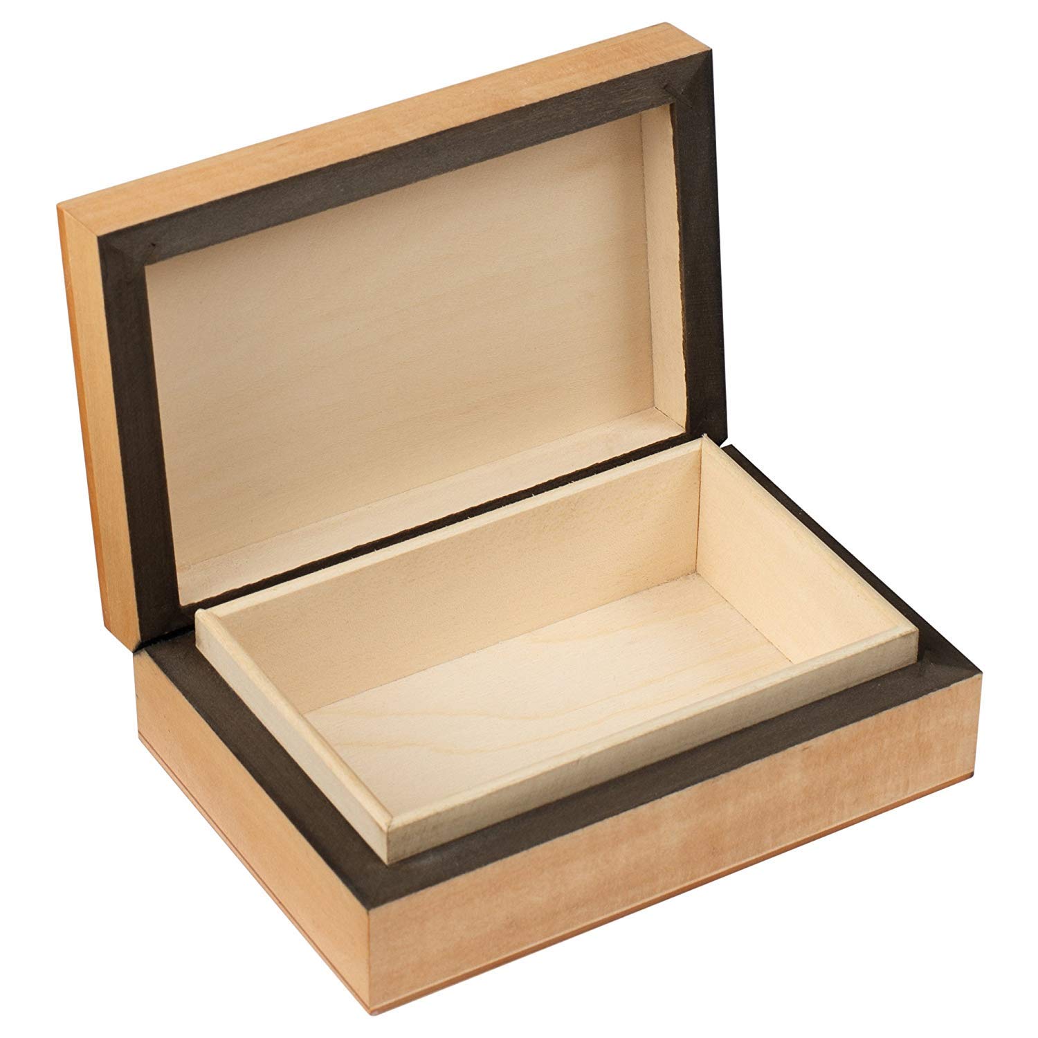 Handmade Linden Wood Jewelry Box with Cornell Red Rose Polish - Keepsake Gift for Women, Perfect for Valentine's Day, Anniversary & Bridal Shower Gifts