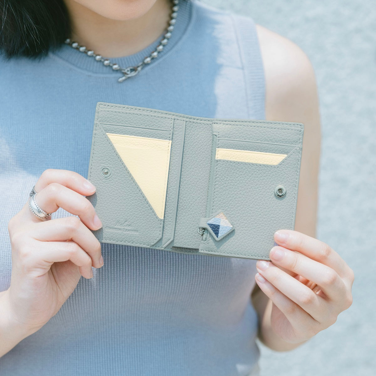 Samuel Ashley x Pantone Genuine Leather Bi-Fold Wallet for Men - Stylish & Durable RFID Blocking Card Holder - Perfect for Everyday Use, Travel, and Gifts