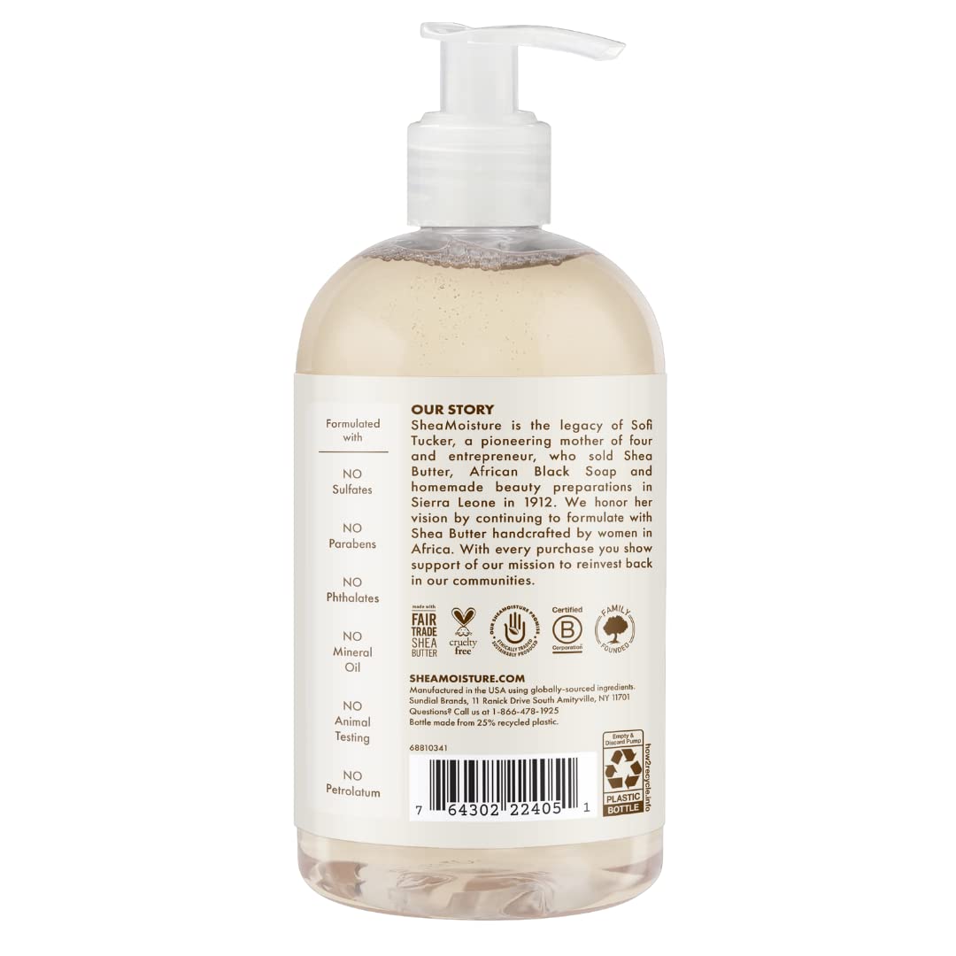 Shea Moisture Baby Essentials - 100% Virgin Coconut Oil Baby Body Wash & Shampoo for Newborns & Kids | Gentle Skin Care | Pack of 2 (13 Fl Oz Each) | Perfect for Daily Bath Time & Sensitive Skin Care