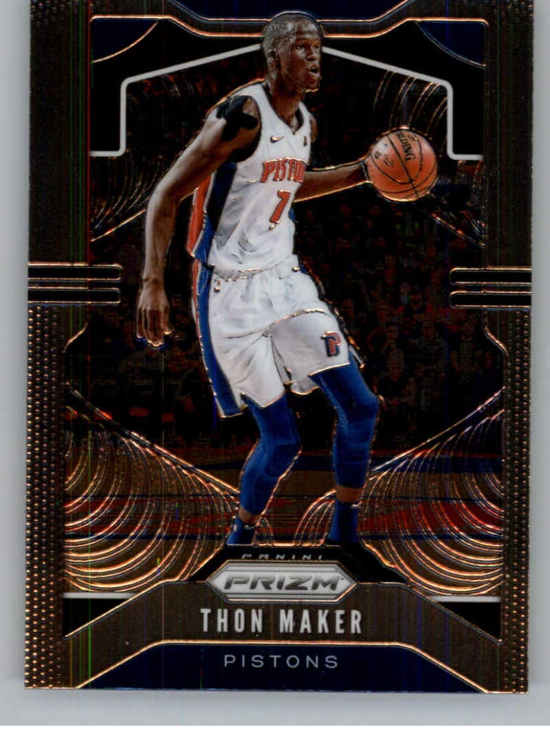 2019-20 Panini Prizm #96 Thon Maker Detroit Pistons NBA Basketball Trading Card - Rare Collectible for Sports Fans & Card Investors - Perfect for Display, Trading, and Memorabilia Collections