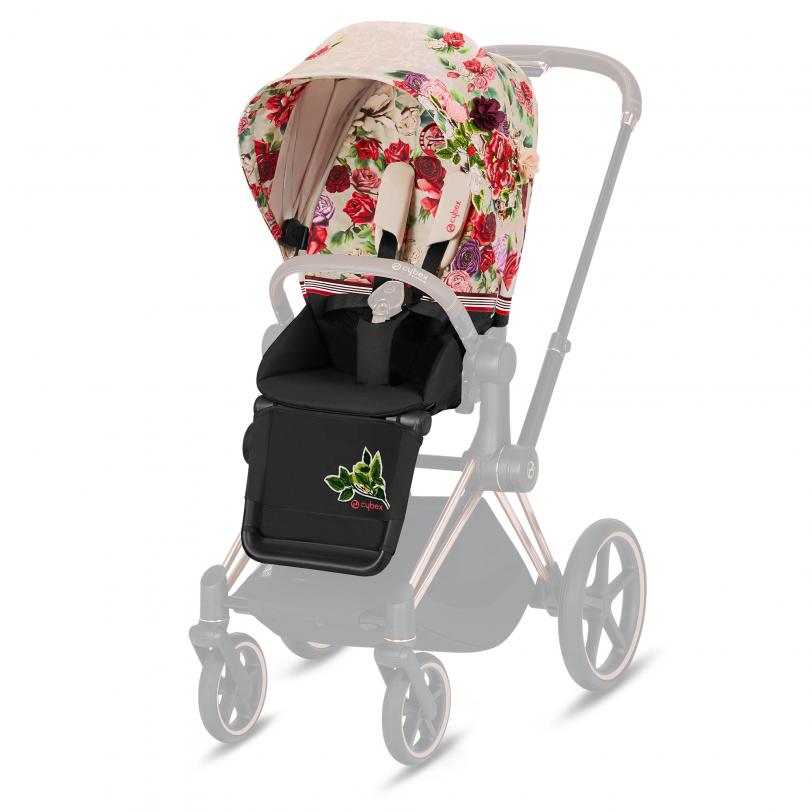 Cybex Priam Stroller Seat Pack in Spring Blossom - Waterproof Storage Bag for Baby Essentials | Perfect for Travel, Shopping & Daily Walks