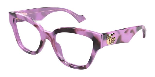 Gucci GG1424O Violet Havana Cat Eye Sunglasses for Women - Stylish UV Protection Shades for Outdoor, Beach & Fashion Accessories