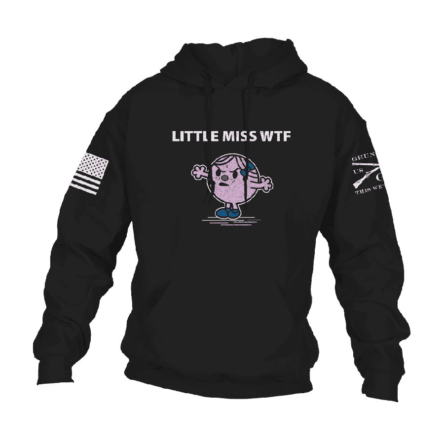 Women's W.T.F. Hoodie - Black Pullover Sweatshirt | Casual Streetwear for Everyday Wear & Gym