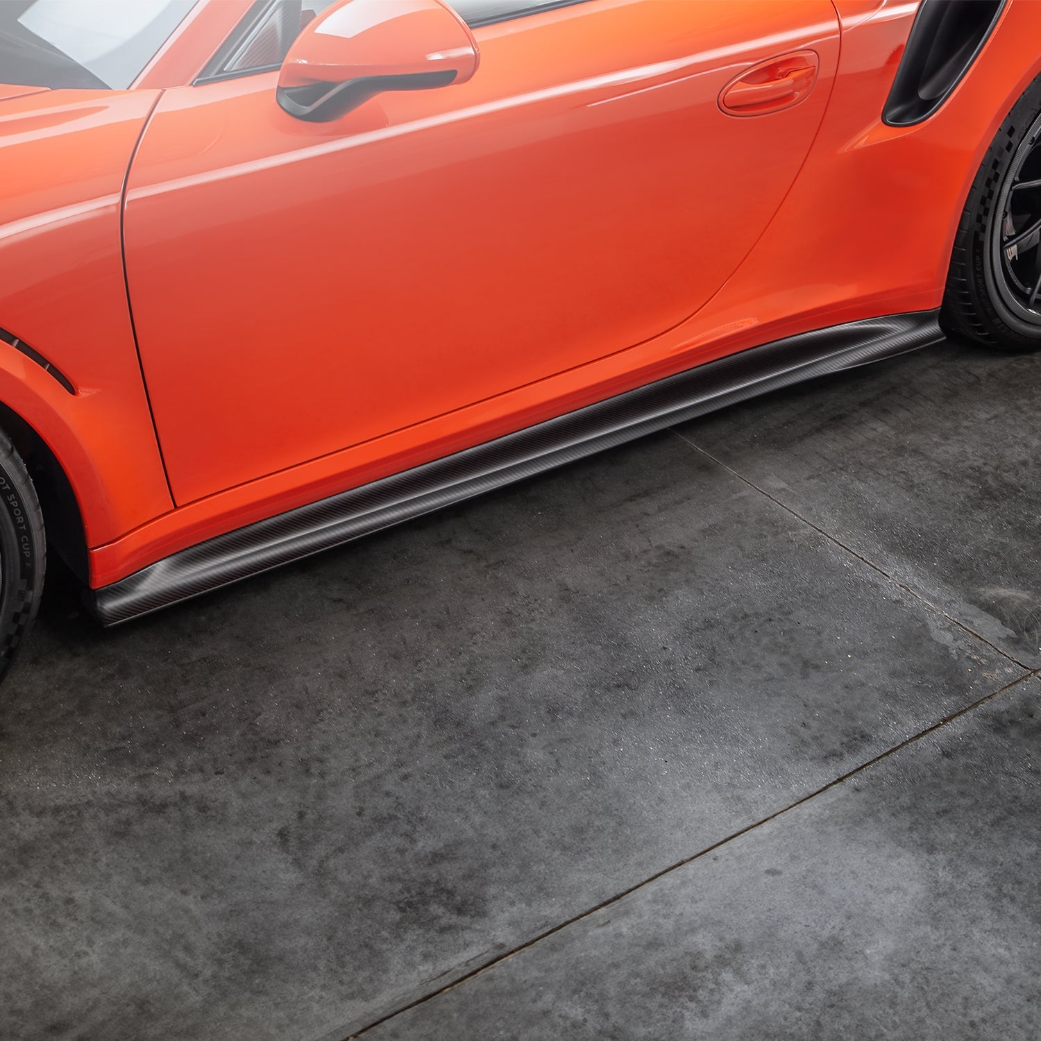 Porsche 991.1 911 GT3 RS Aero Side Skirts - Carbon Fiber Body Kit for Track & Street Performance - Perfect for Racing Enthusiasts & Car Modifications
