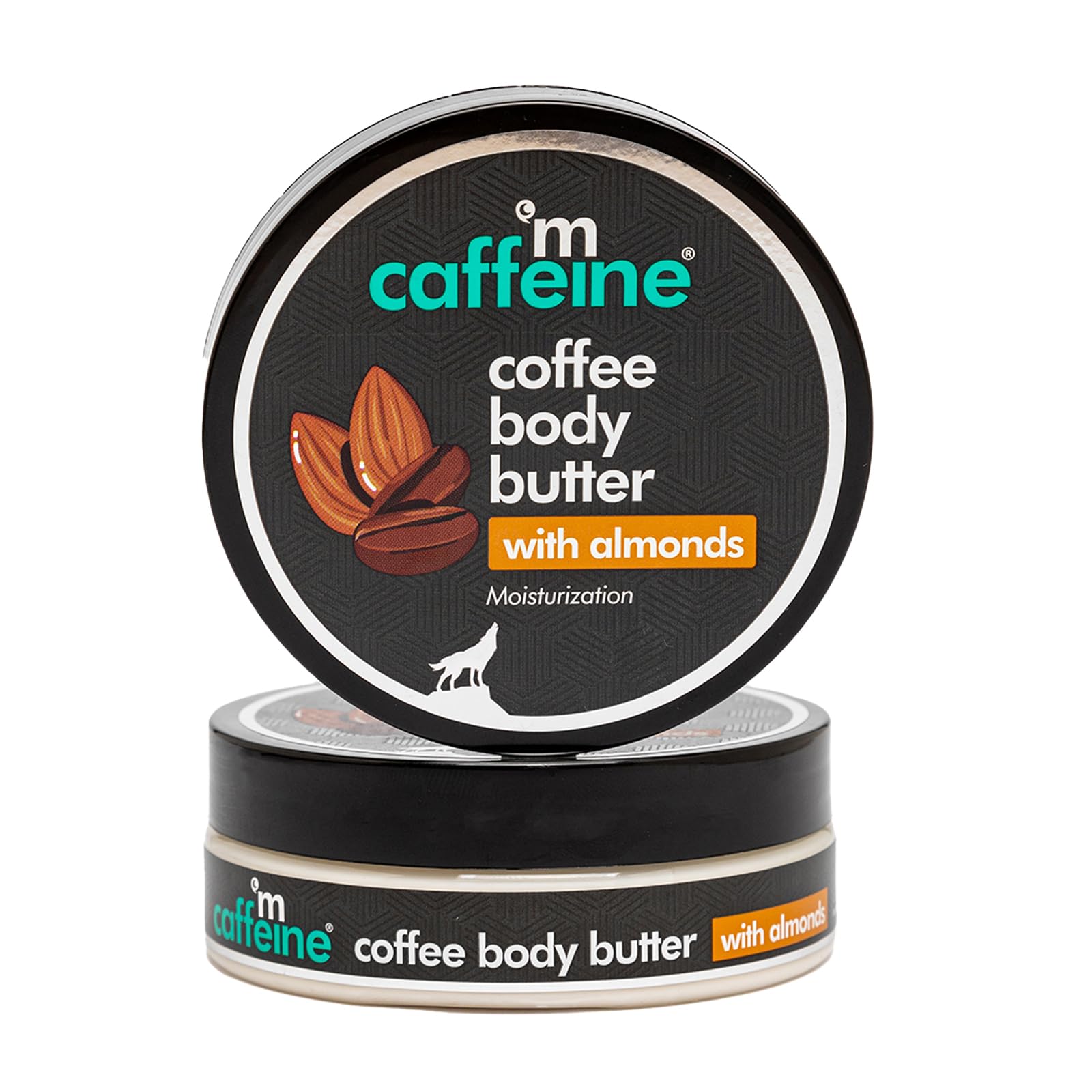 mCaffeine Coffee & Almonds Body Butter for Women - Deep Hydrating & Moisturizing Body Lotion - Smoothes & Softens Dry Skin - Improves Skin Moisture Barrier - 3.5 oz - Perfect for Daily Skincare Routine & Post-Shower Hydration