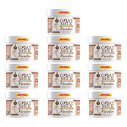 Carista Australia Premium Goat Milk Keratin Conditioner - 17.63 Fl Oz (Pack of 10) | Nourishes & Repairs Dry Damaged Hair for Silky Shine | Sulfate-Free Hair Treatment for Curly, Straight & Color-Treated Hair | DHL Shipping Included | Perfect for Daily Hair Care & Salon-Quality Results at Home