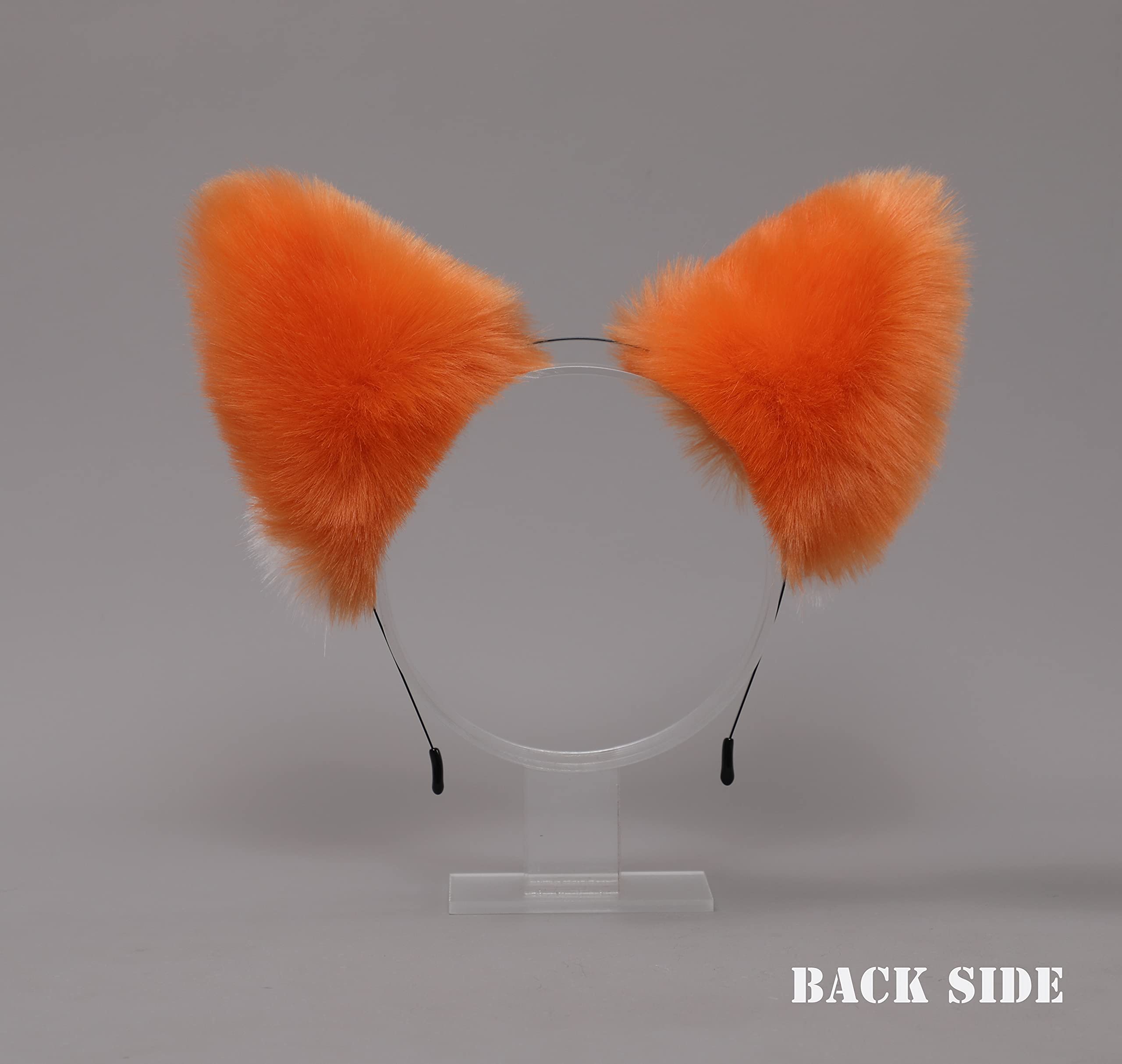 Fxaelian Animal Fox Cat Dog Ears Headband - Cute Fluffy Cosplay Costume Accessories for Halloween, Christmas Parties, Anime Conventions & Themed Events
