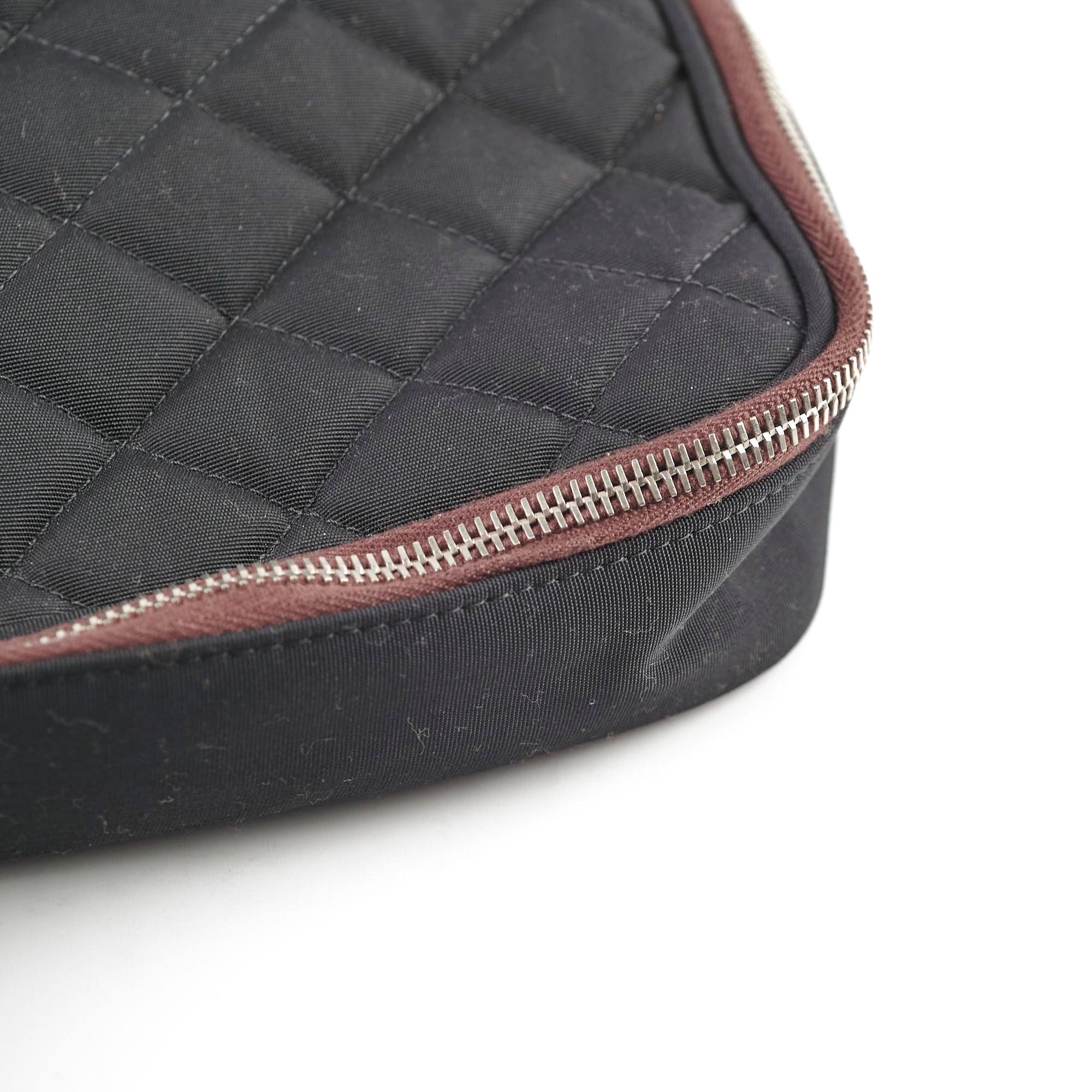 Chanel Quilted Black Laptop Sleeve with Zipper - Stylish Protective Case for MacBook, iPad, Work & Travel