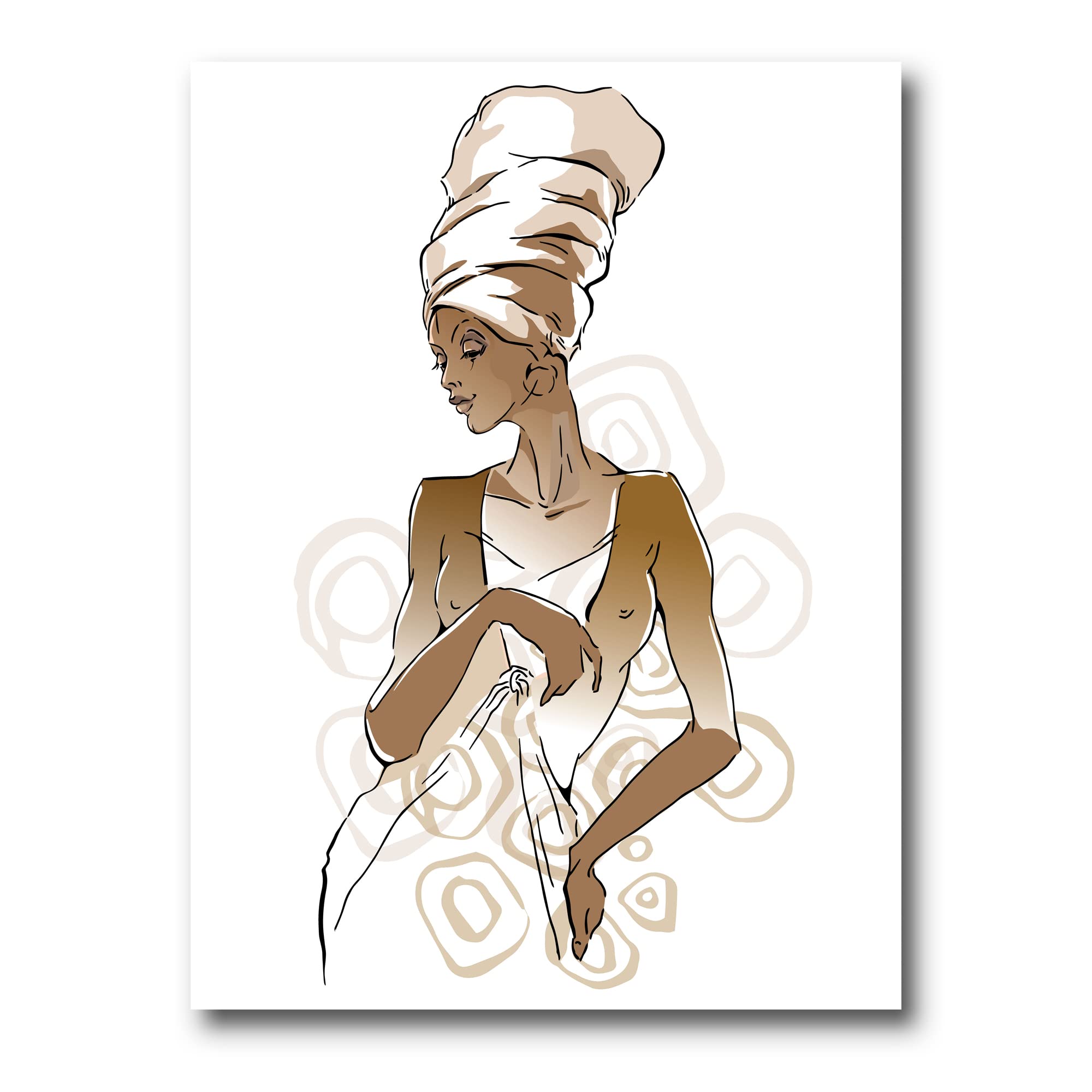 African American Woman Portraits - Modern Canvas Wall Art for Living Room, Bedroom & Office Decor - Black Art Prints for Home & Gifts
