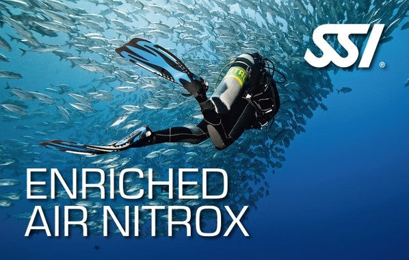 SSI Enriched Air Nitrox Diver Certification Course - Learn Safe Diving with Enriched Air for Longer Bottom Times | Perfect for Recreational & Technical Divers