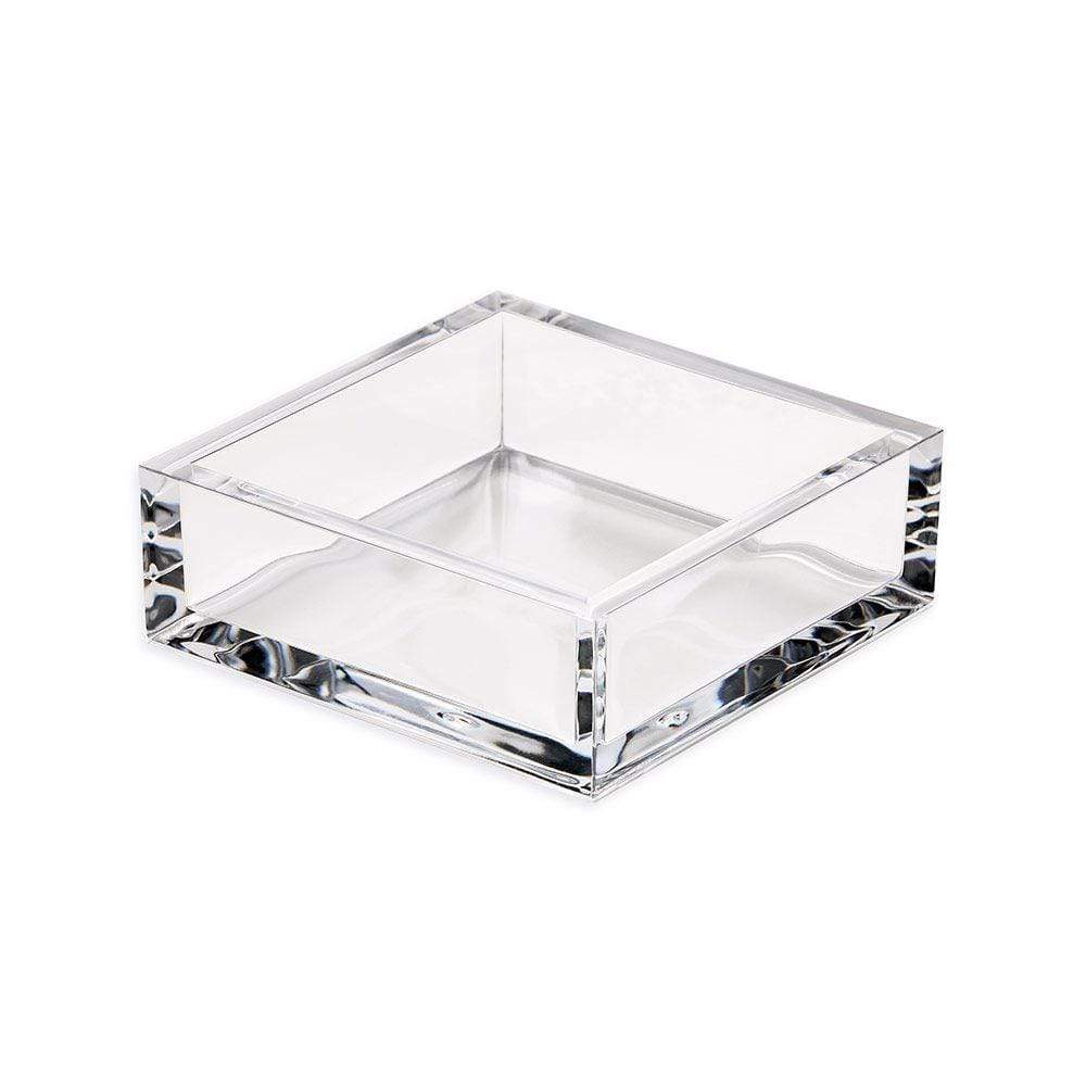 Elegant Crystal Acrylic Cocktail Napkin Holder - Modern Bar & Party Essential for Weddings, Dinner Parties, and Home Decor
